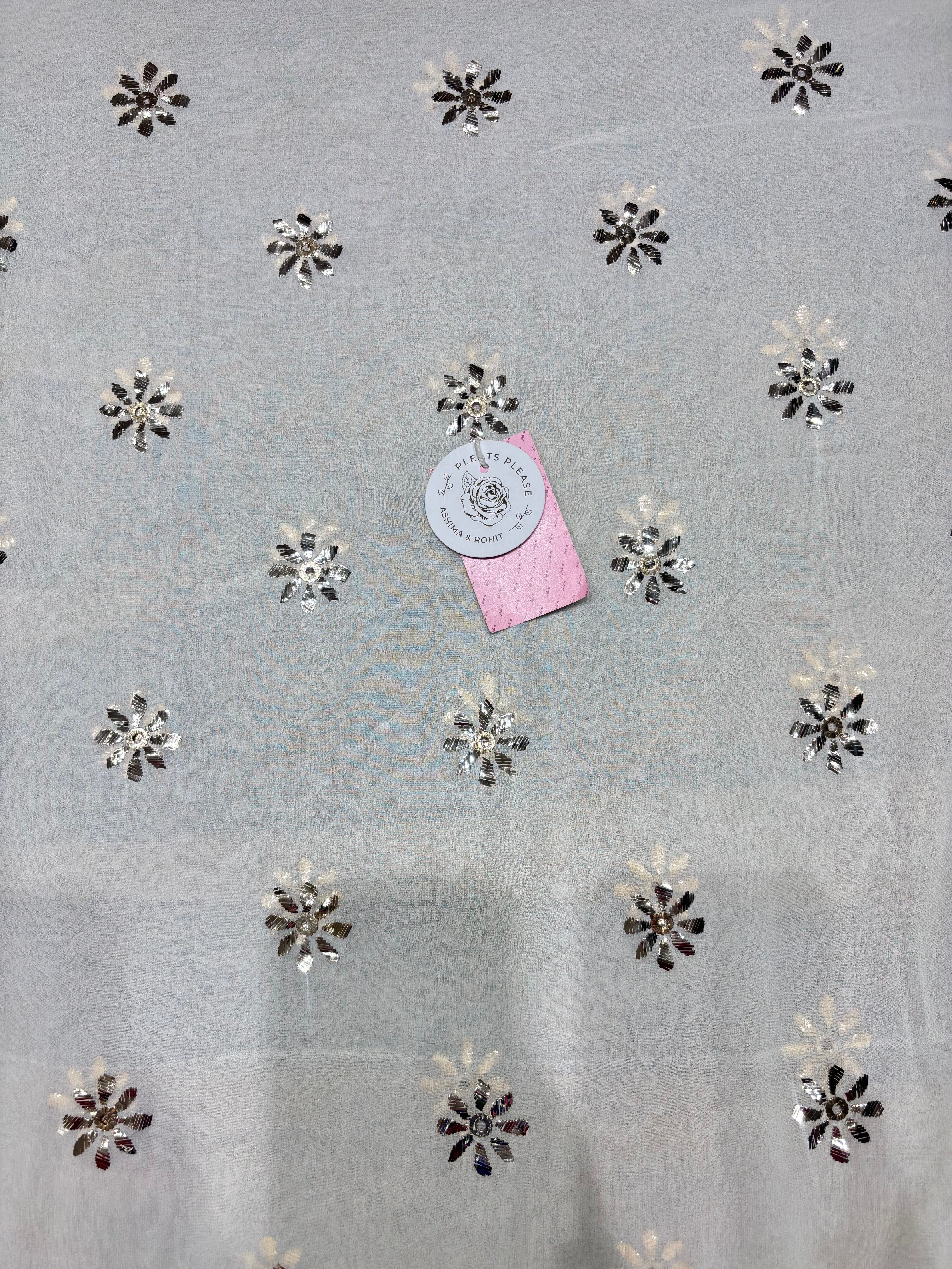 Dyeable Pure & Premium Georgette Mukaish Kurta & Chaddar Dupatta