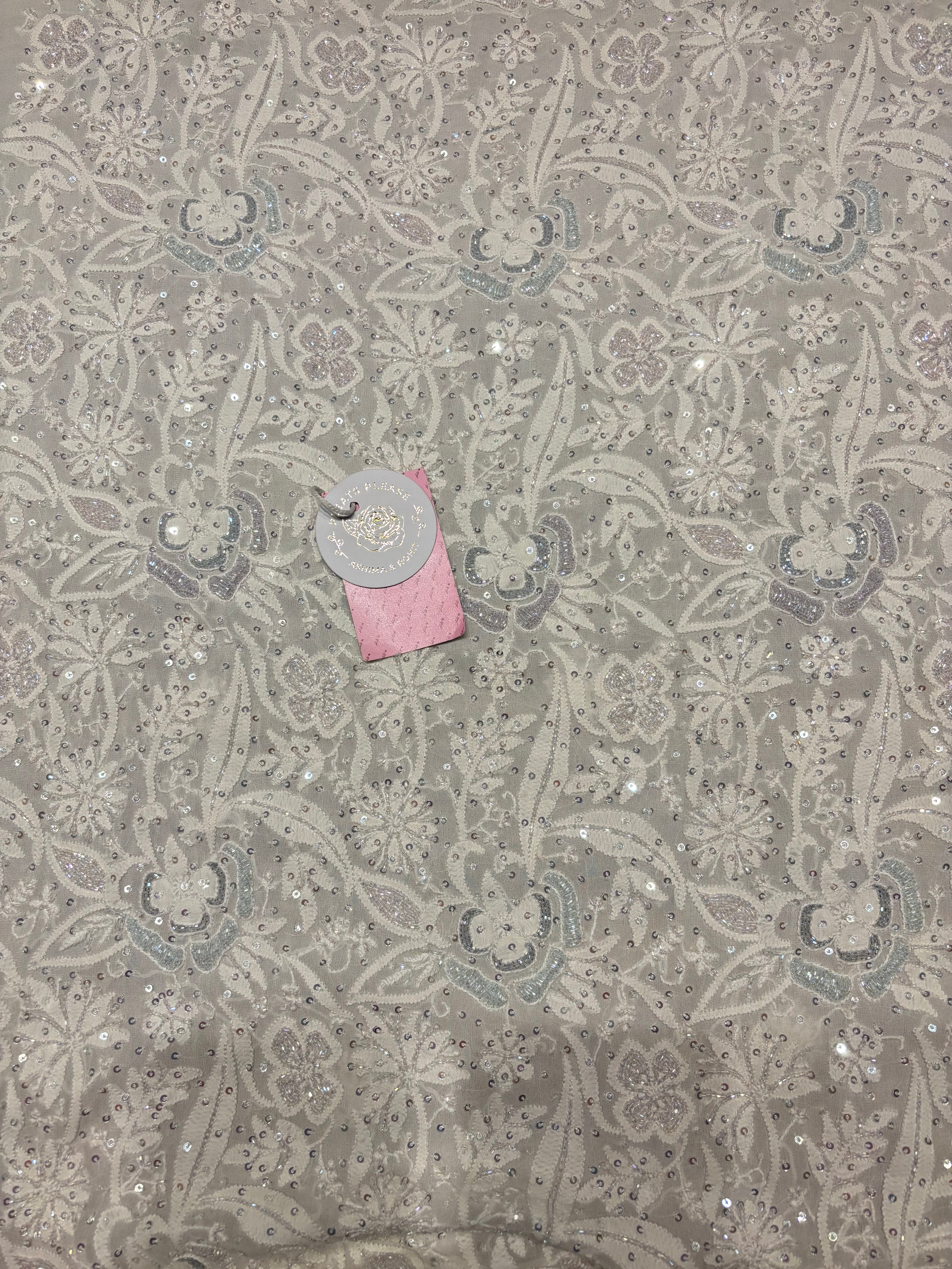 Dyeable Pure & Premium Georgette Chikankari Kurta & Dupatta