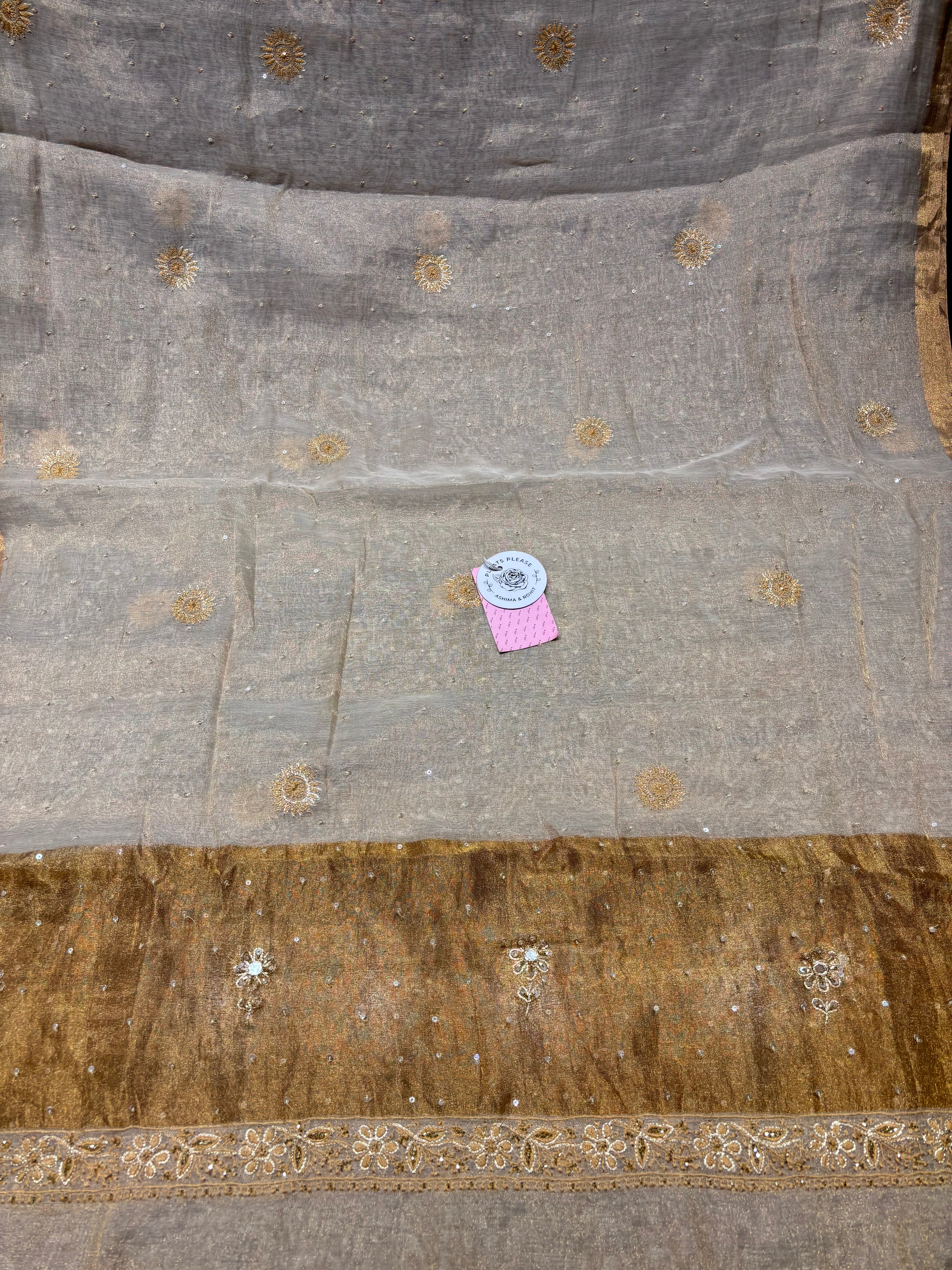 Dyeable Natural Tissue Chikankari Anarkali and Dupatta