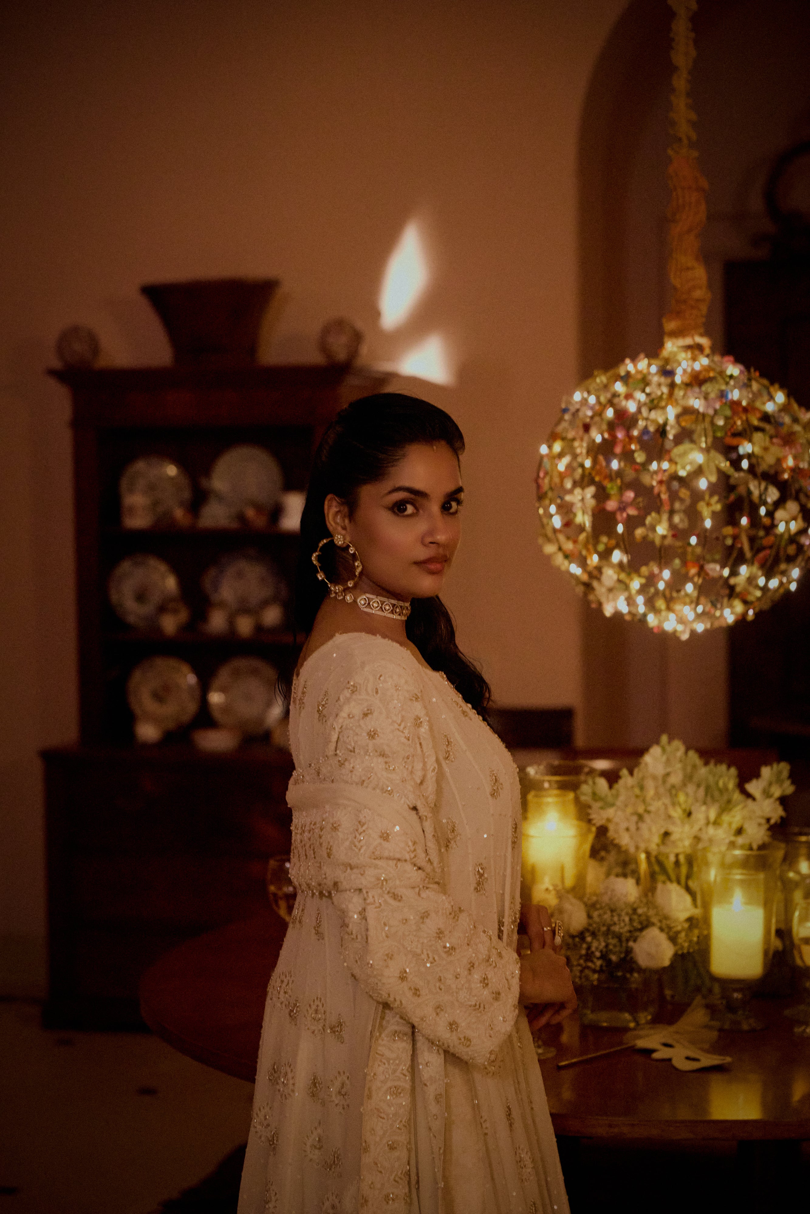 Ivory Pure & Premium Georgette Chikankari Anarkali and Dupatta