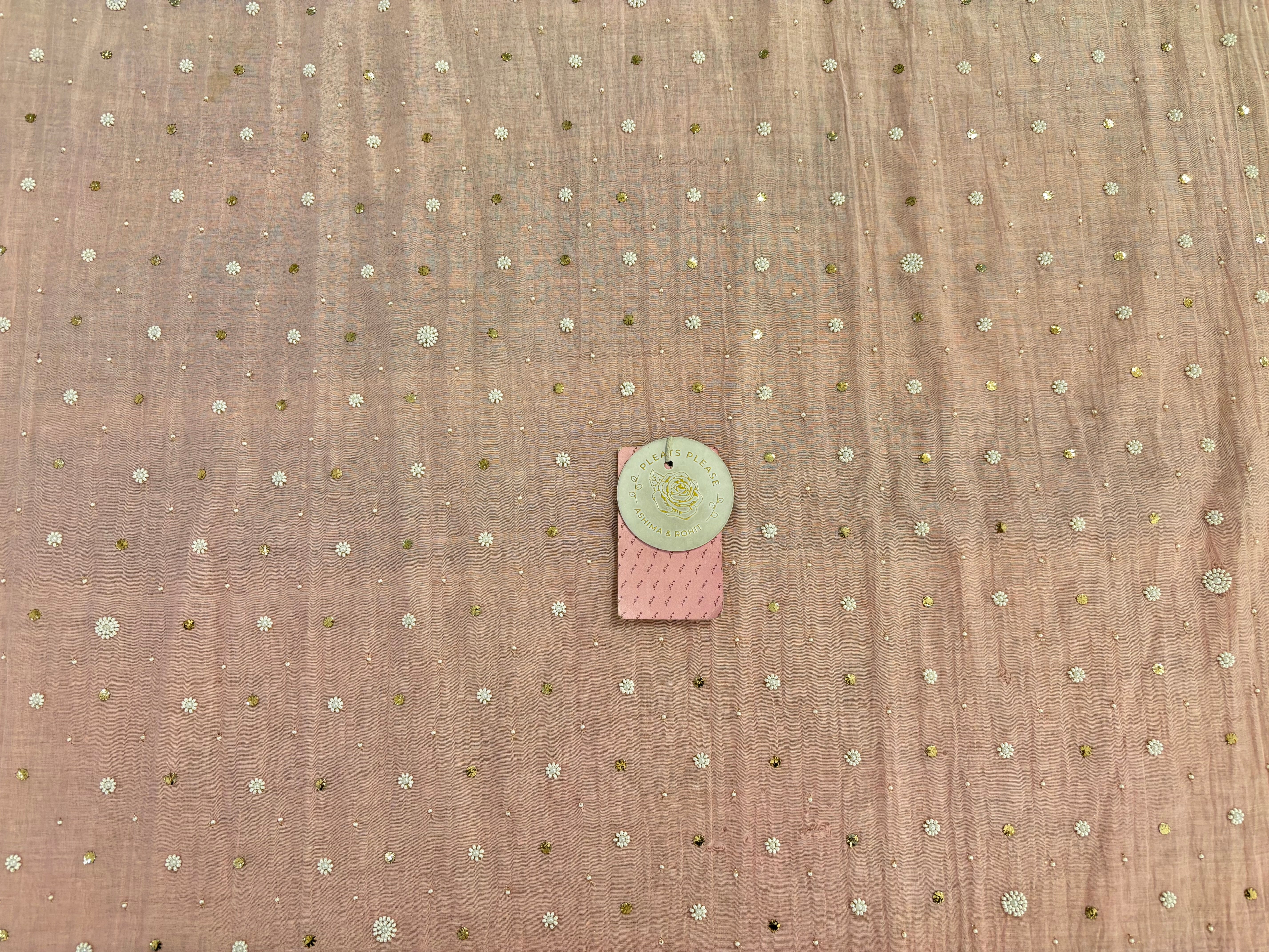 Pink Ombré Chanderi Mukaish Kurta & Dupatta