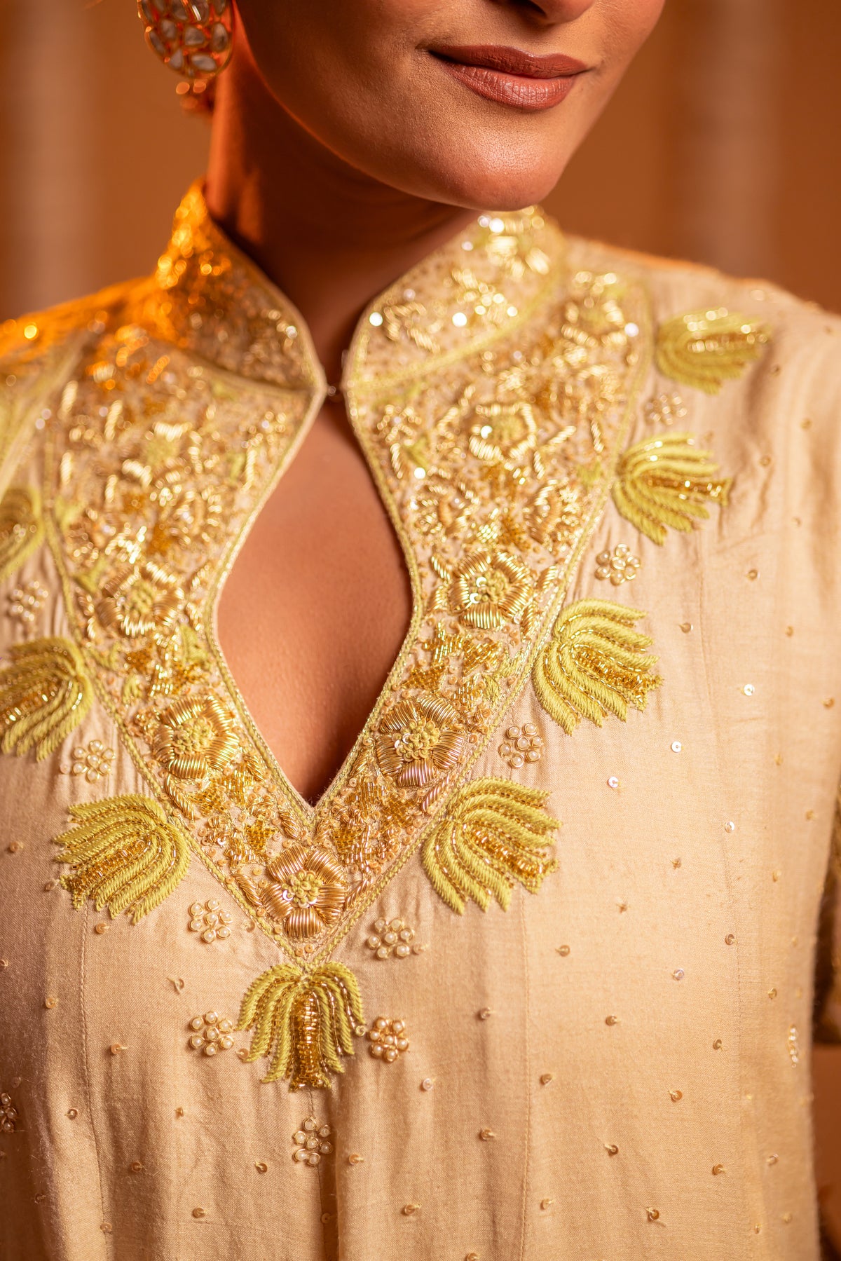 Dyeable Pure Munga Silk Chikankari Anarkali and Dupatta