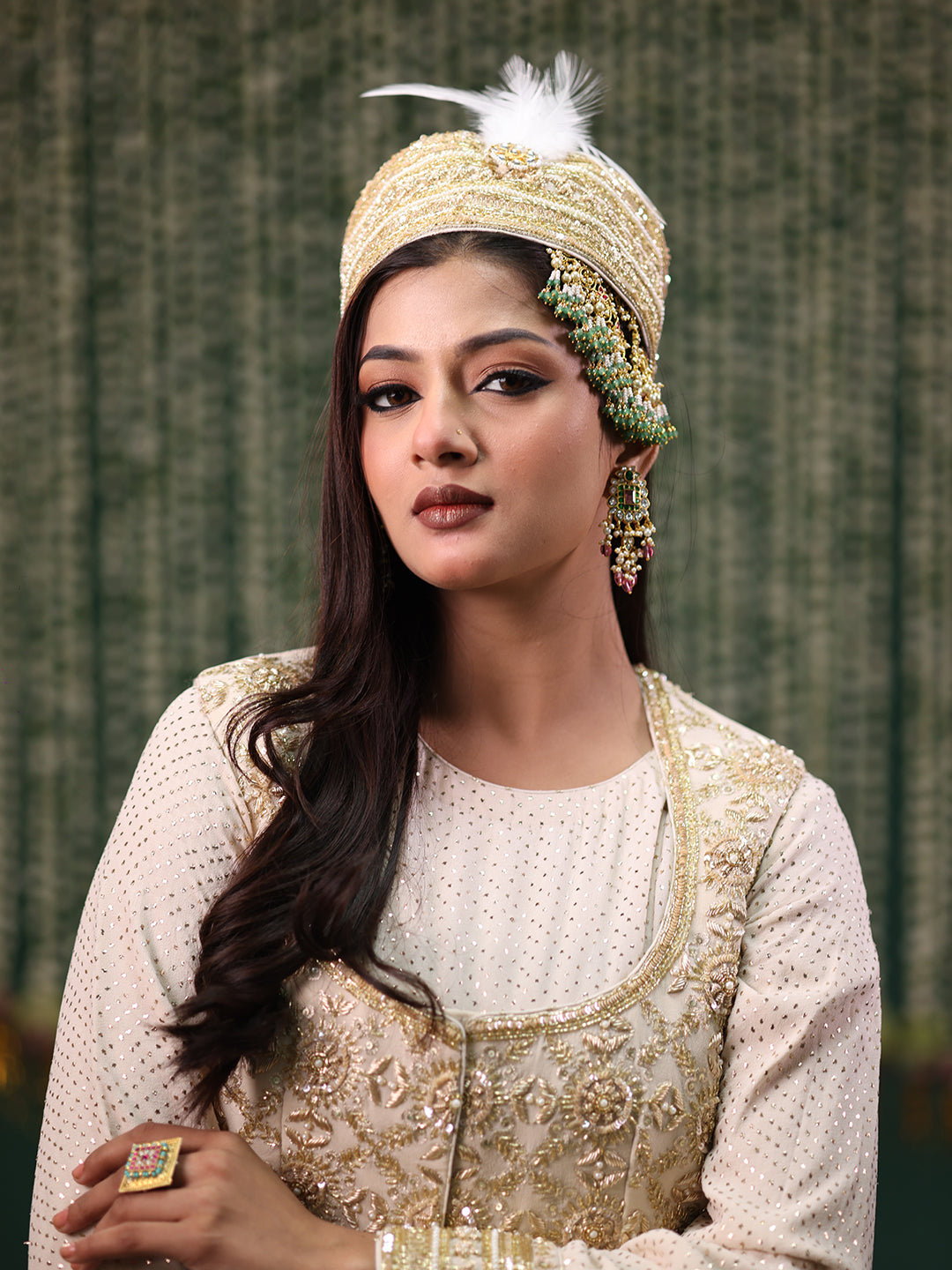 Ivory Pure and Premium Georgette Anarkali and Dupatta