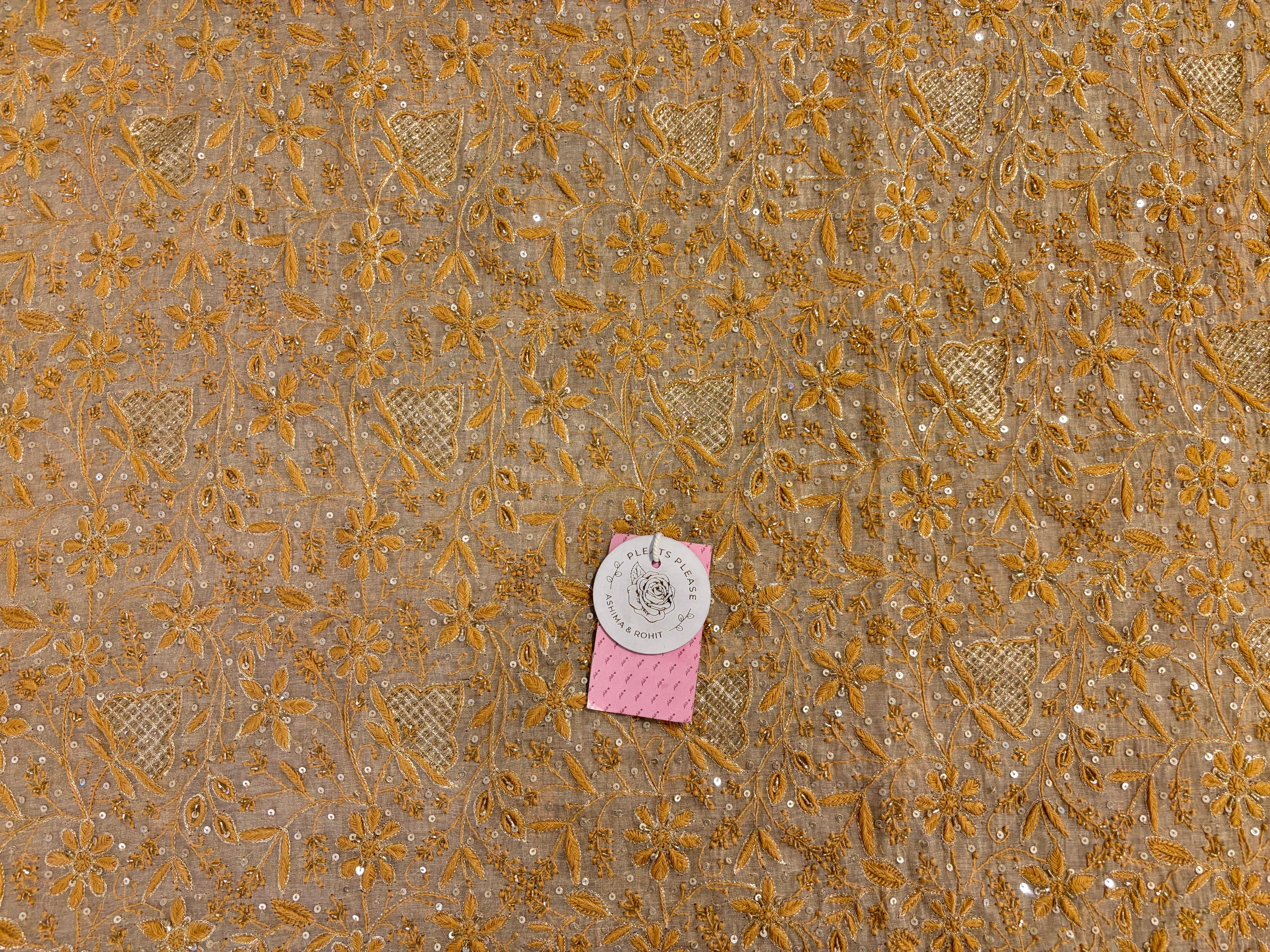 Dyeable Pure Tissue Chikankari Kurta & Dupatta