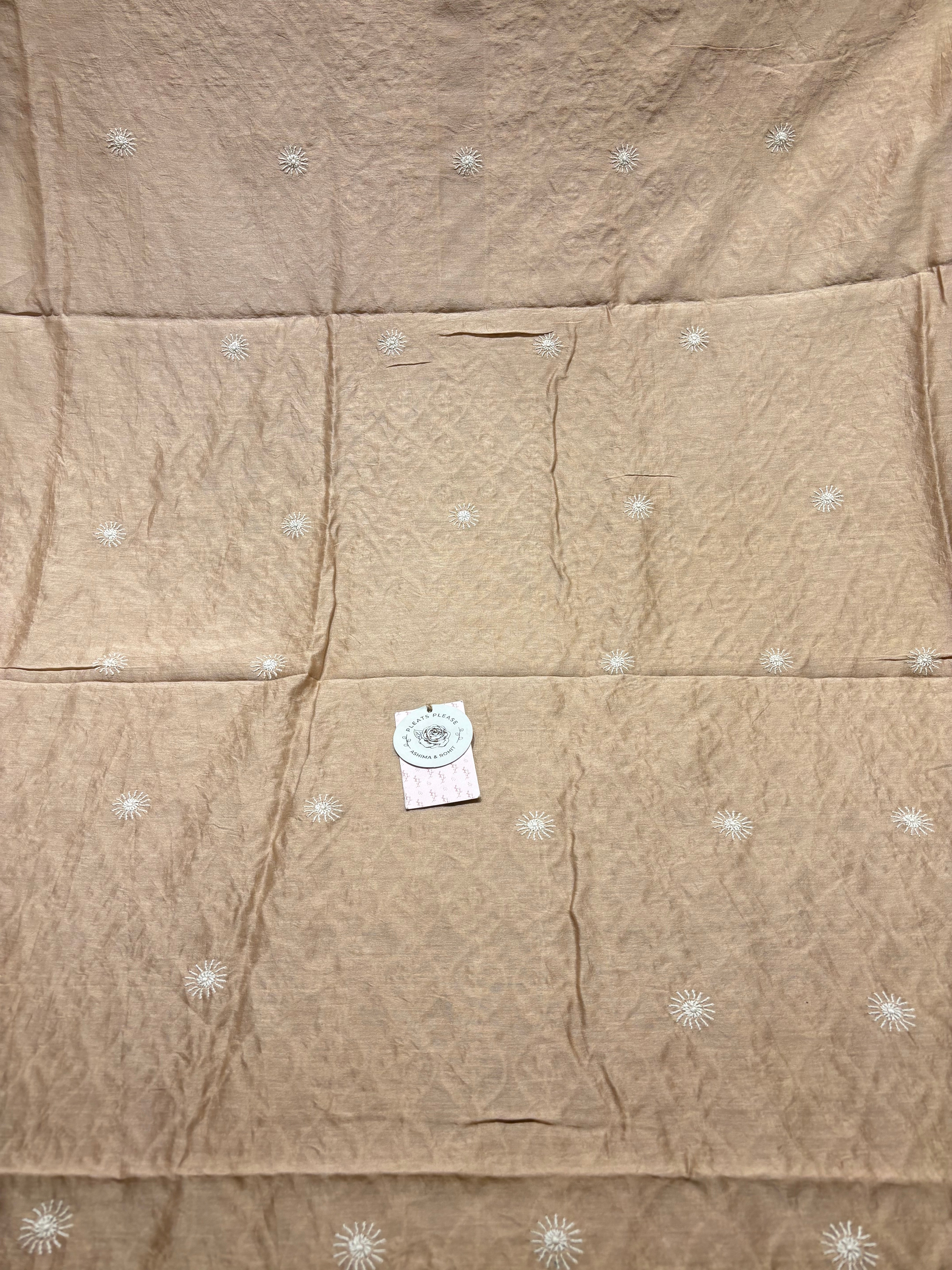 Rose Gold Chanderi Silk Men’s Kurta Fabric