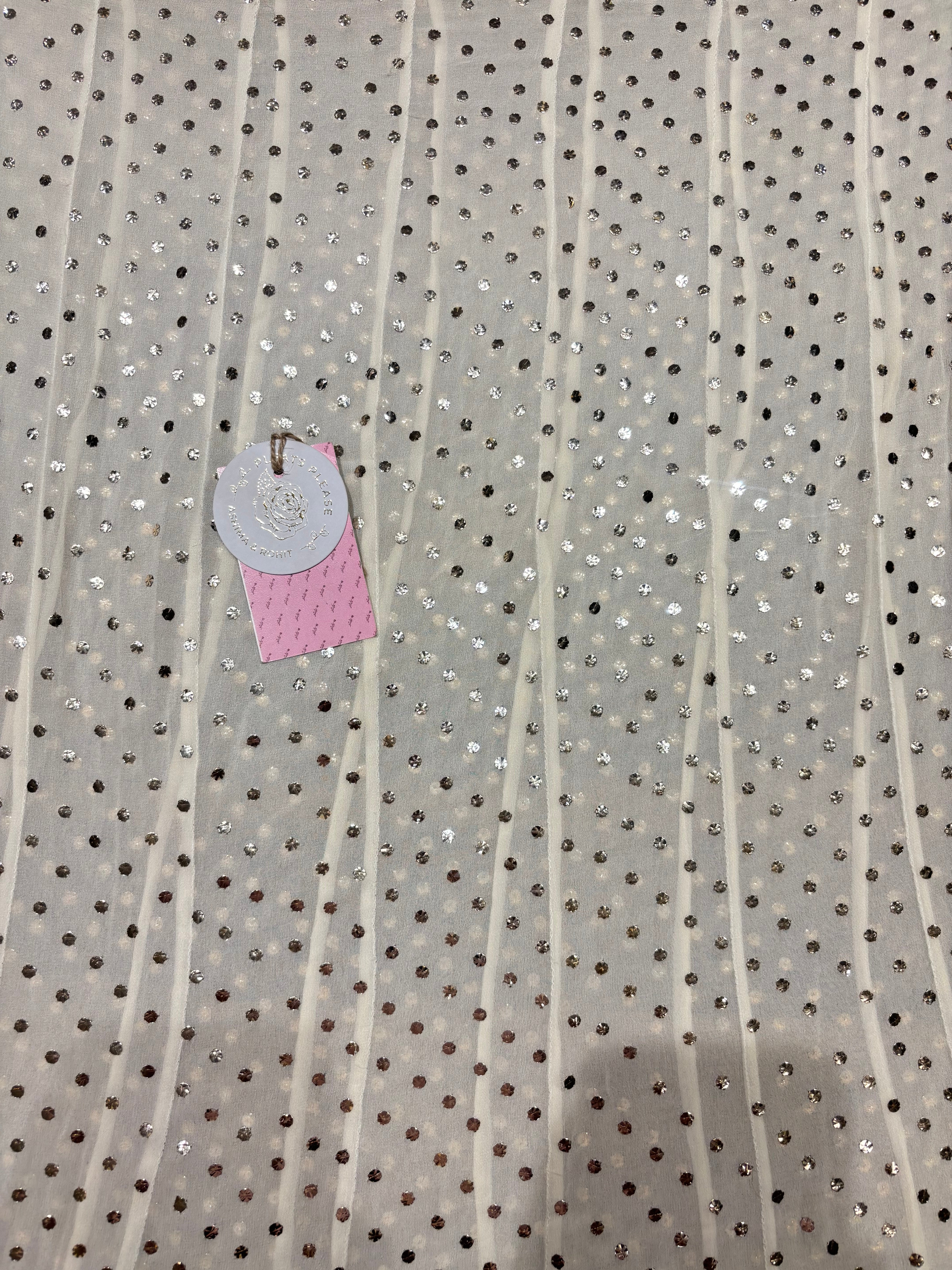 Dyeable Pure & Premium Georgette Mukaish Anarkali & Dupatta Set