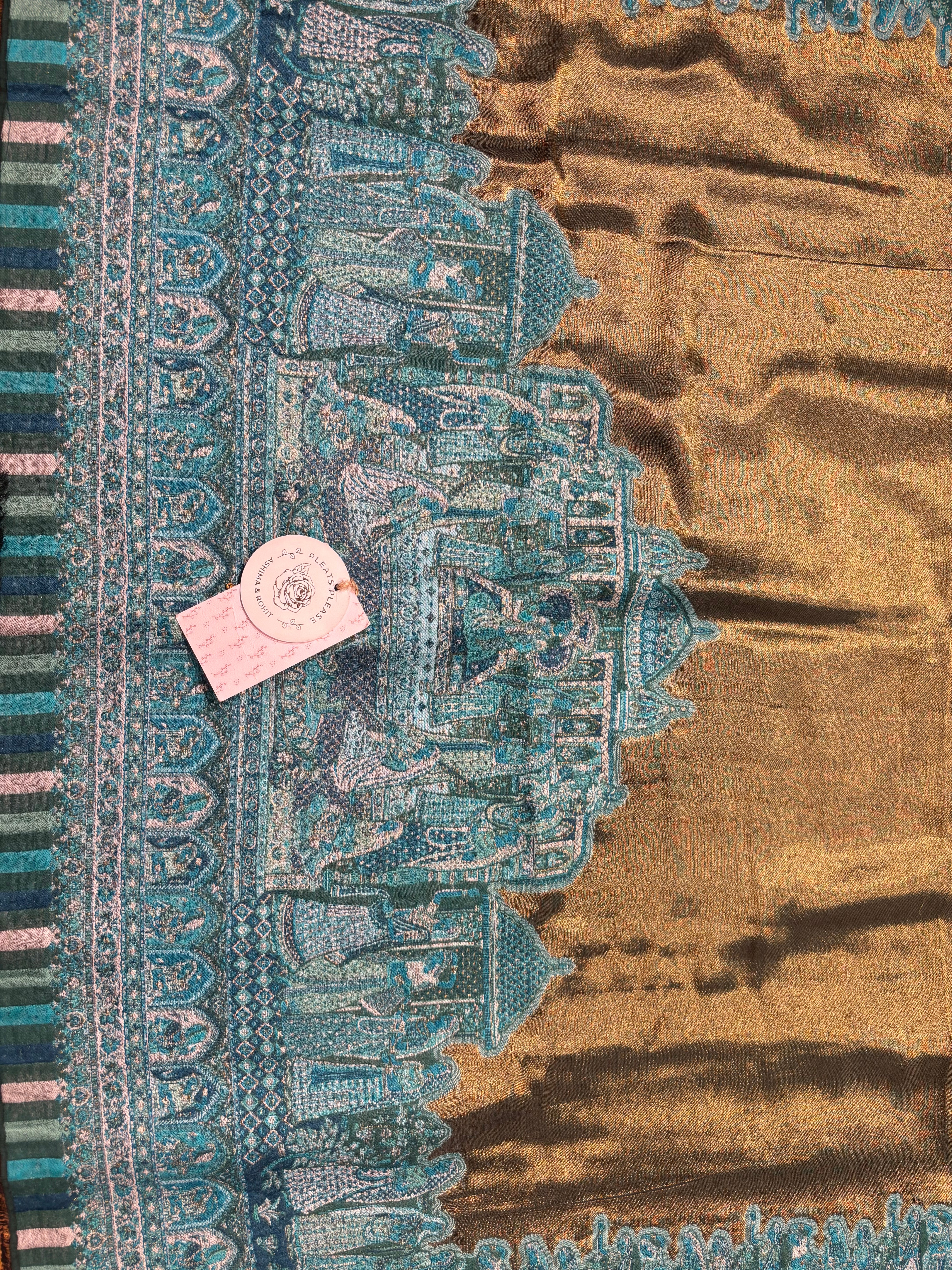 Pure and premium zariTissue Woolen Cashmere  Shawl