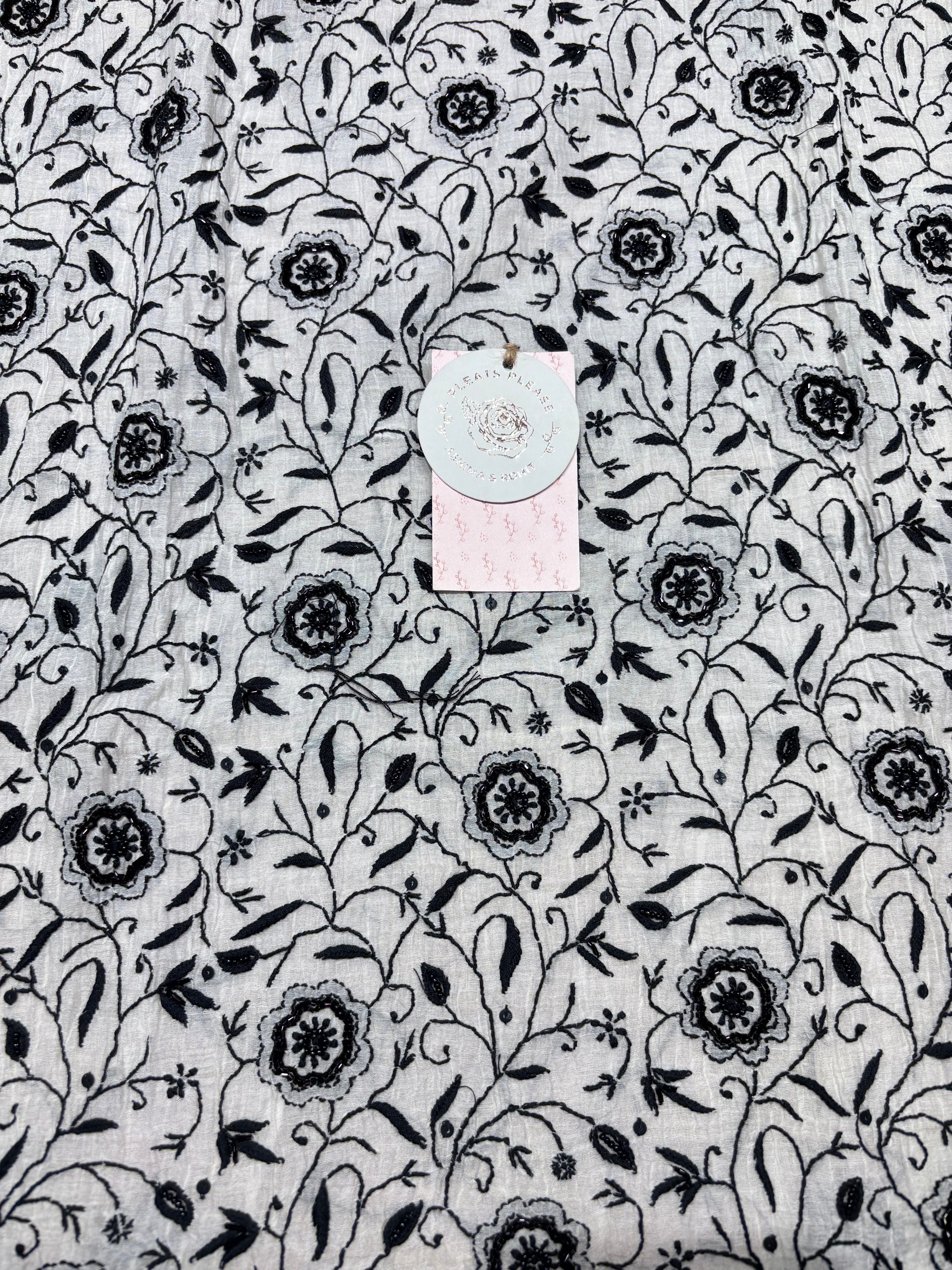 Dyeable Chanderi Mul Chikankari kurta and Dupatta Set