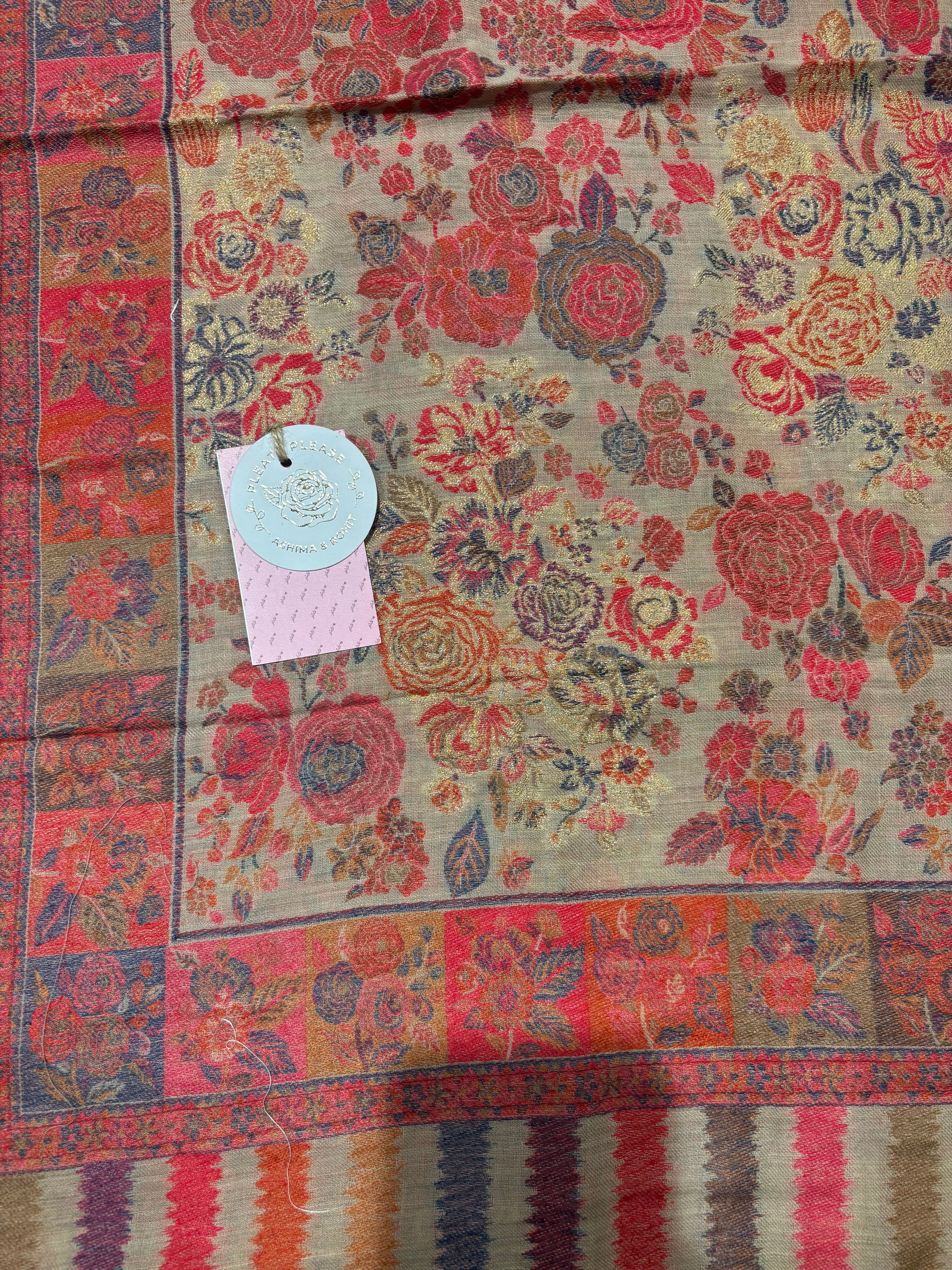 Gray Cashmere Woolen Shawl