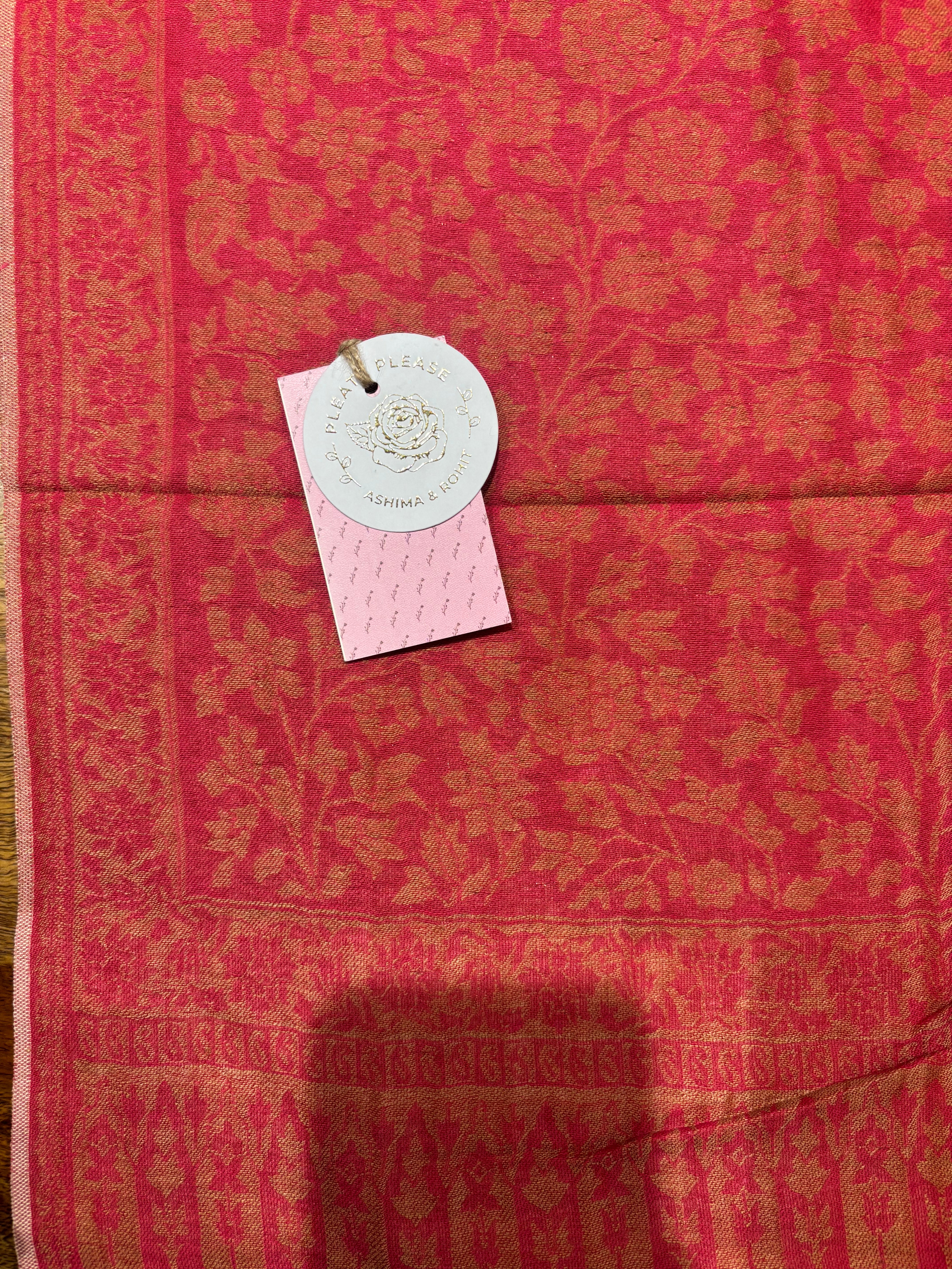 Pink Cashmere Woolen shawl