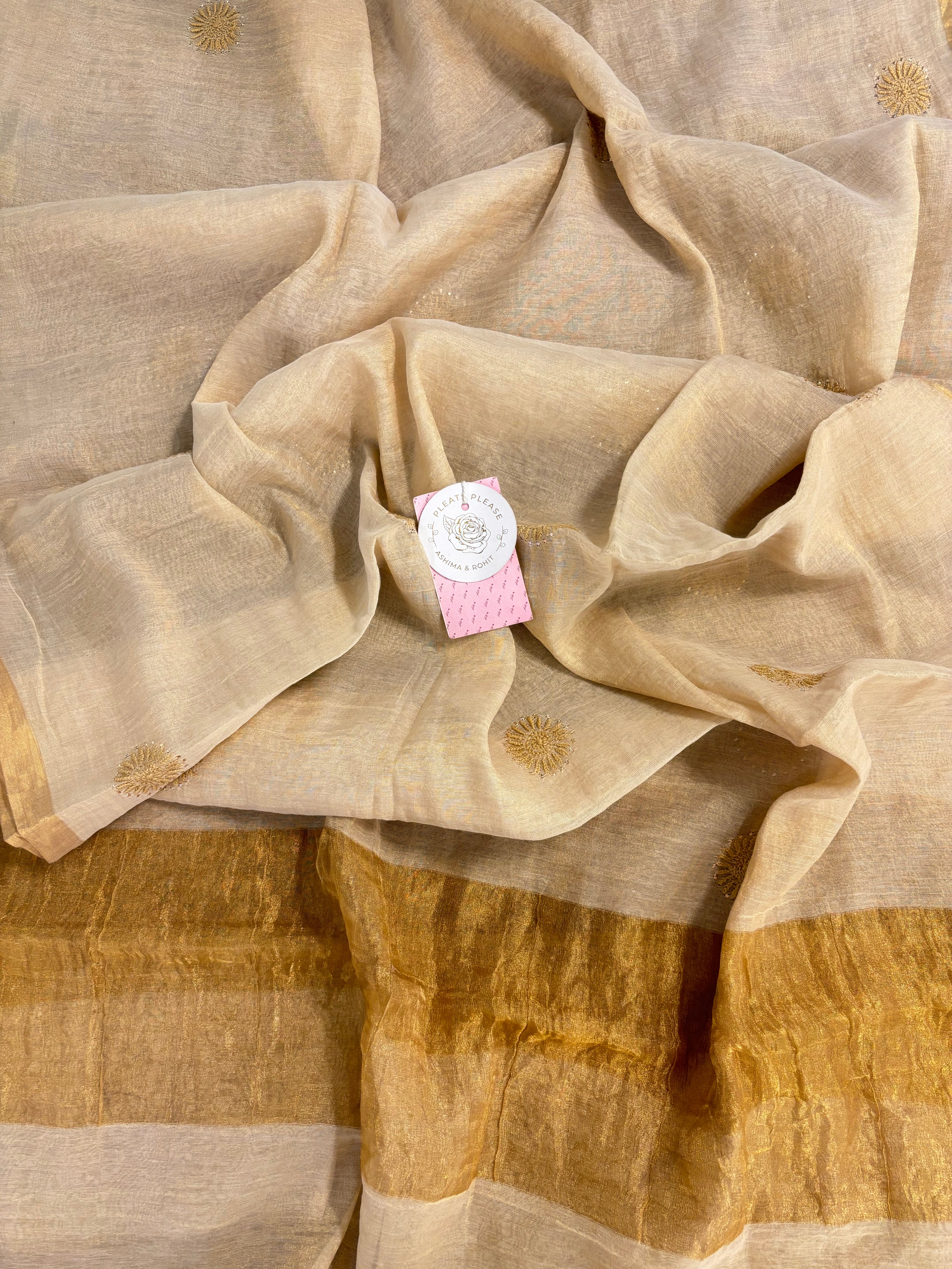 Dyeable Pure & Premium Tissue Mukaish Chikankari Bajirao Anarkali & Dupatta