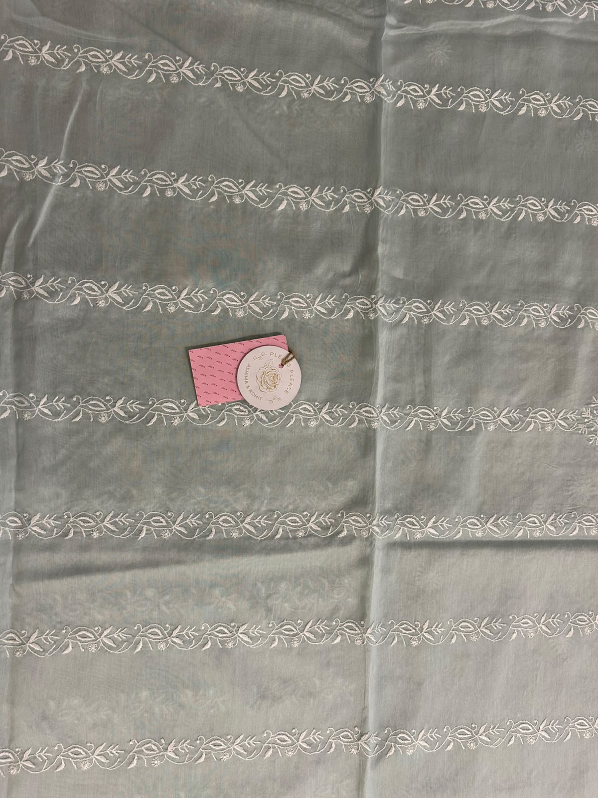 Mint Green Chanderi Silk Chikankari Men’s Kurta