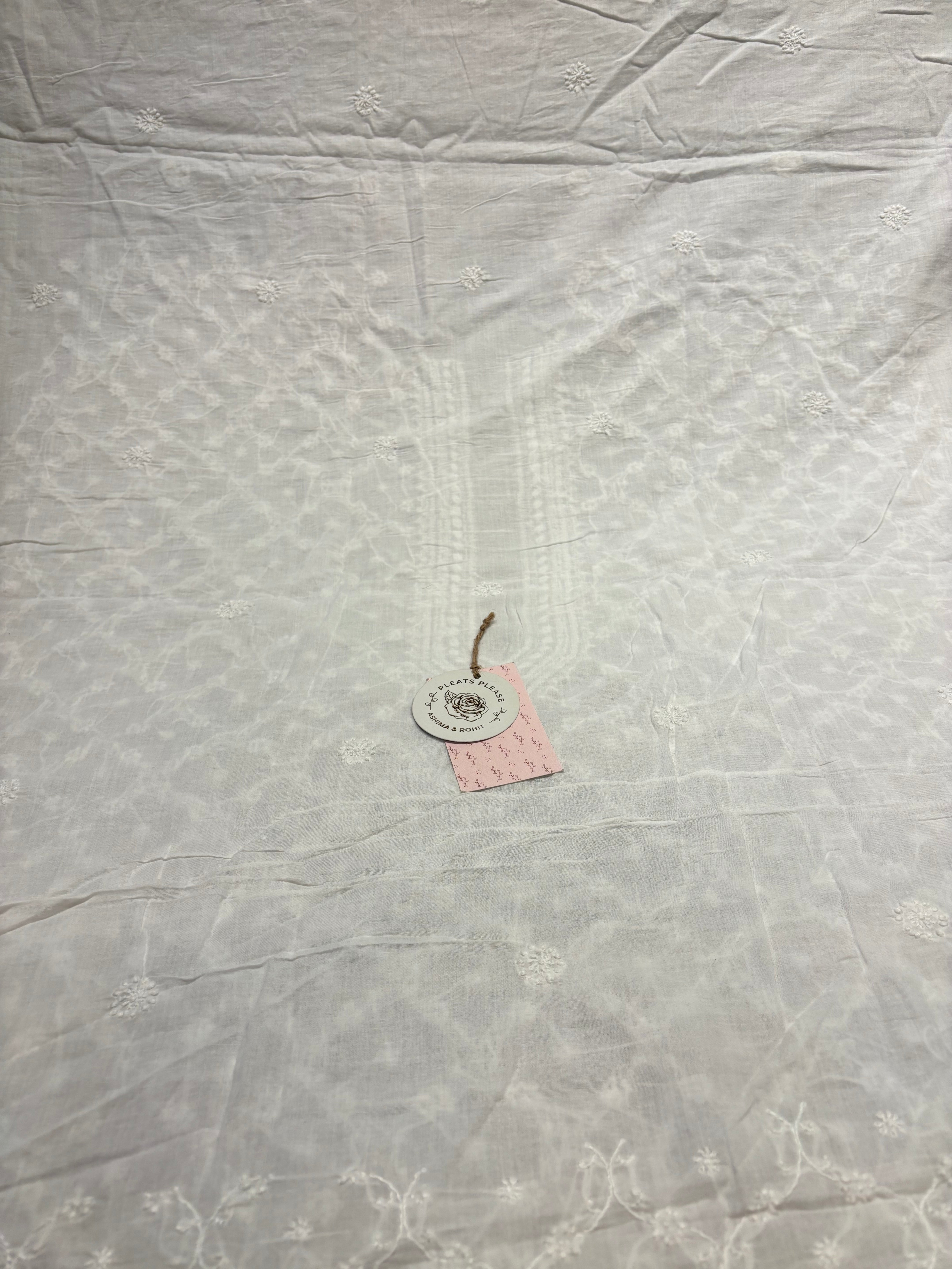White Mul Chikankari Men’s Kurta