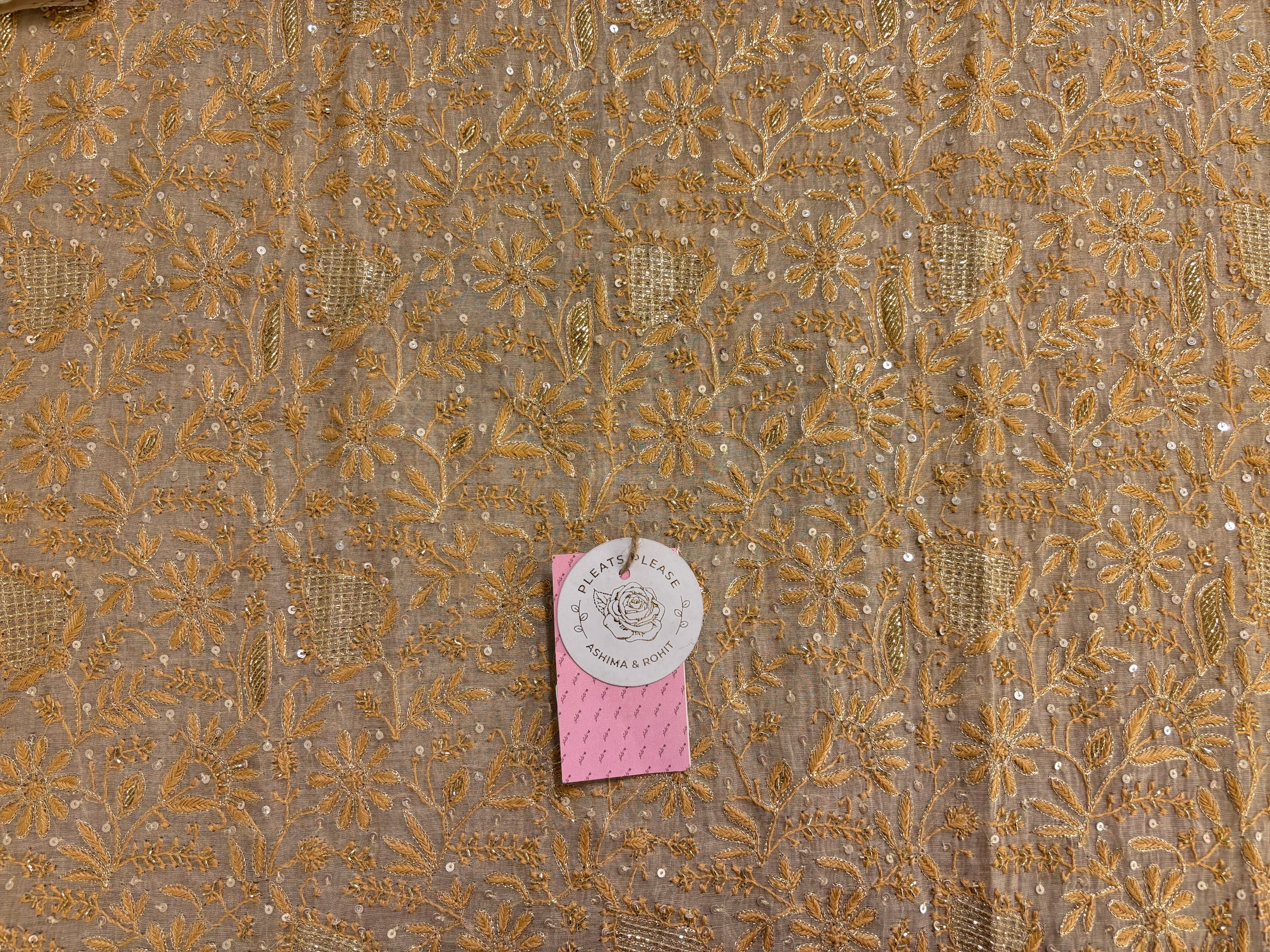 Dyeable Pure & Premium Tissue Chikankari Kurta & Dupatta