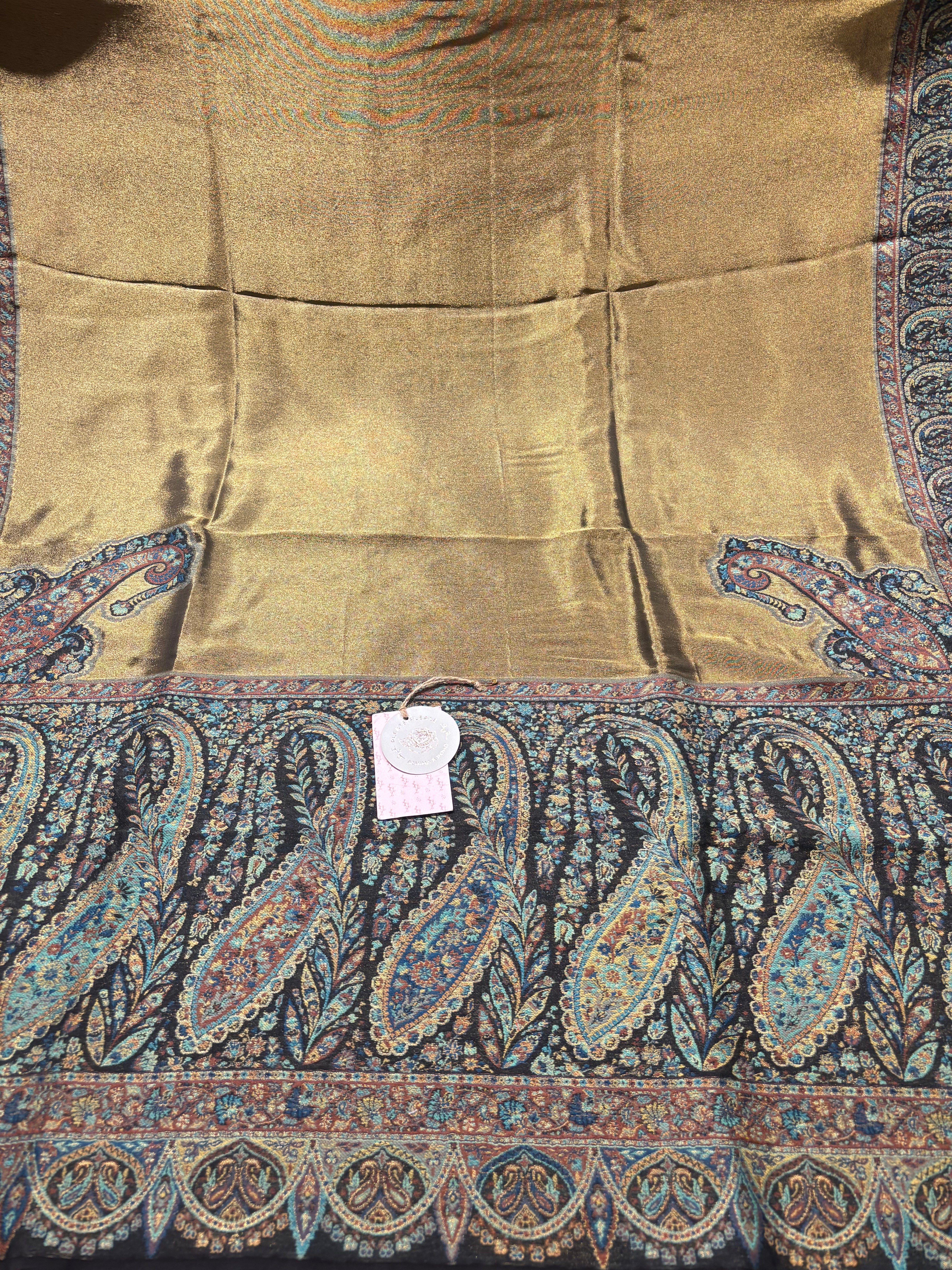 Pure and Premium Zari Tissue Woolen Cashmere Shawl