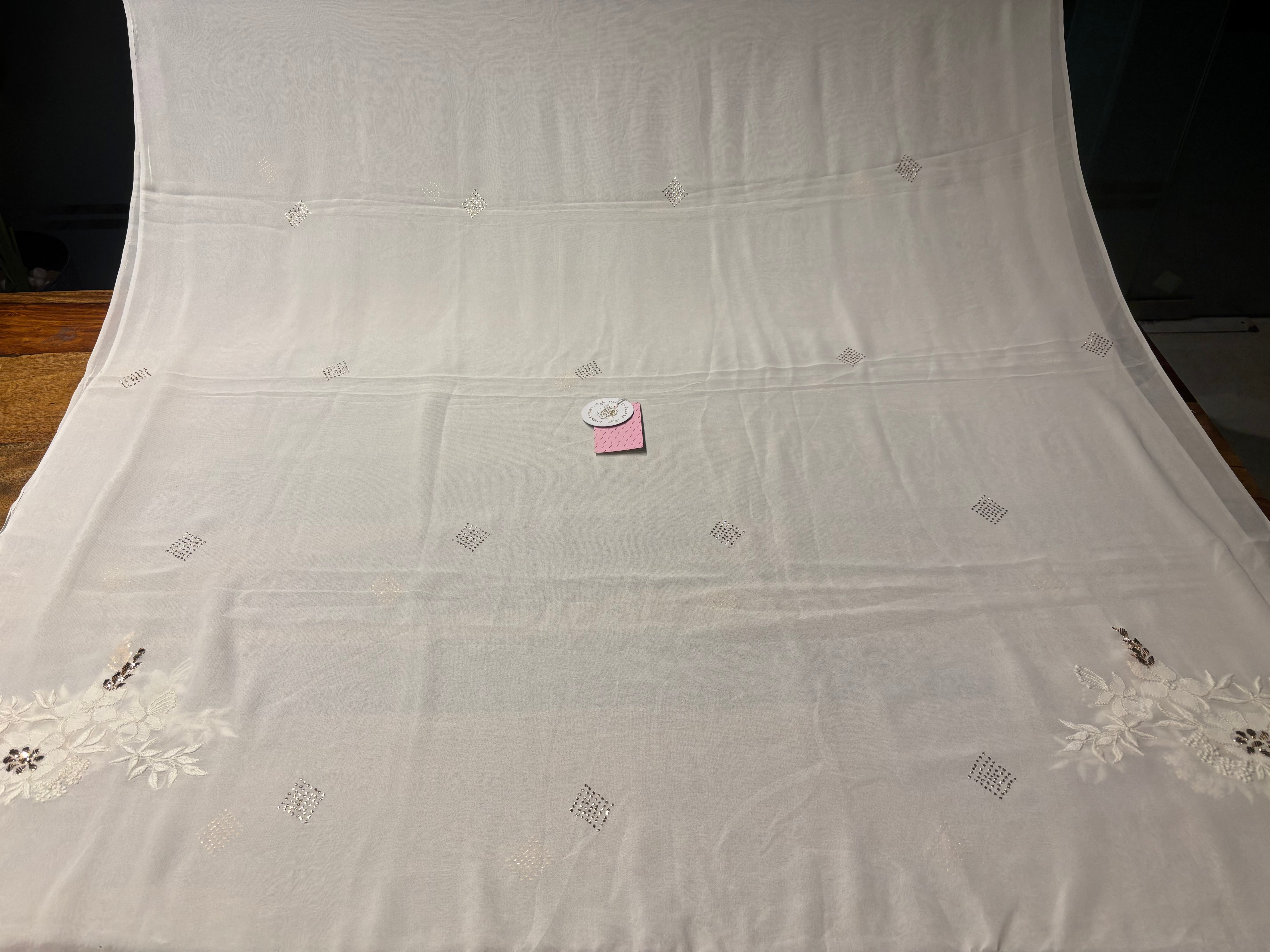 Dyeable Pure & Premium Georgette Chikankari Anarkali & Dupatta