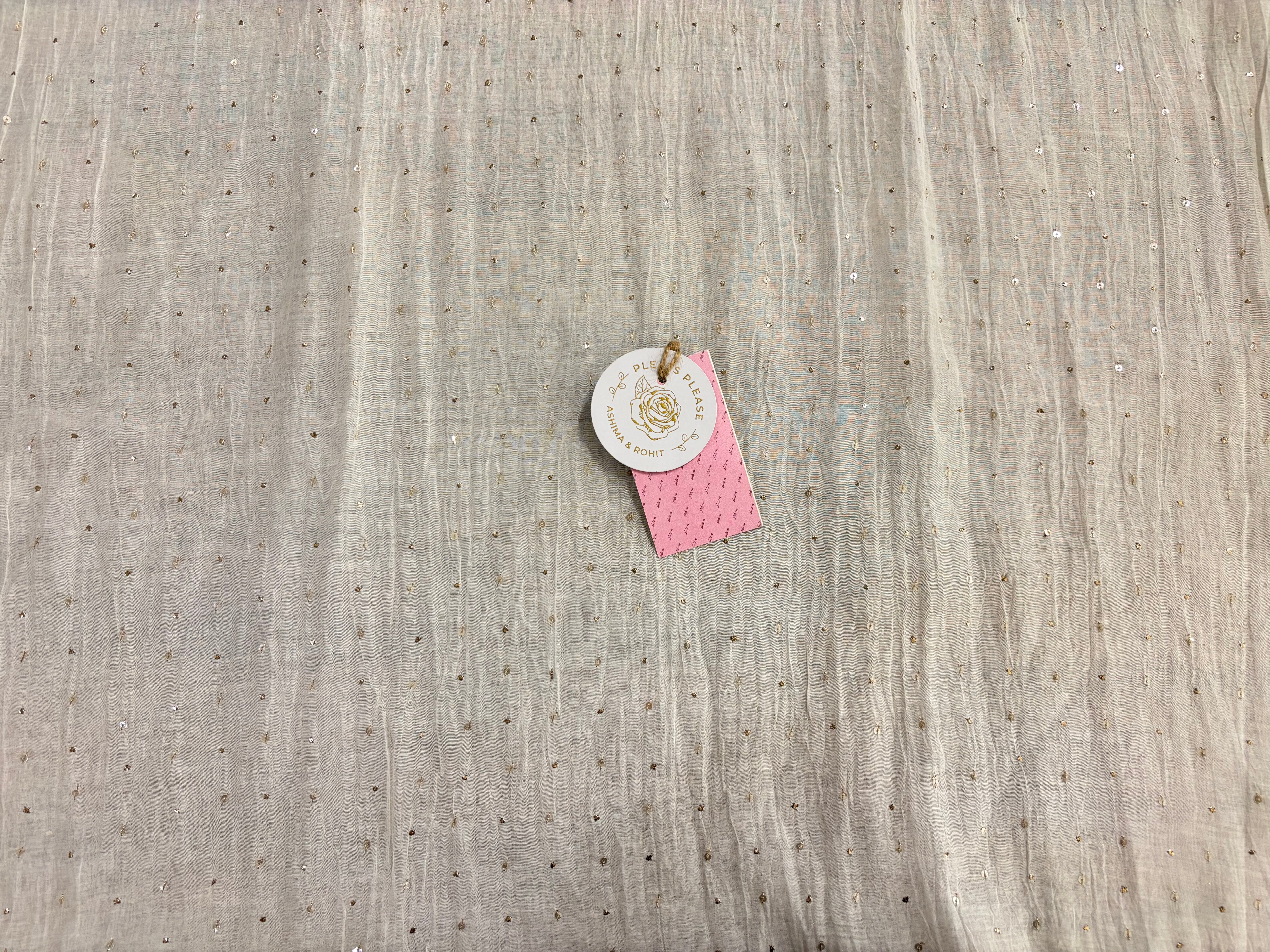 Dyeable Chanderi Chikankari Mukaish Kurta & Dupatta