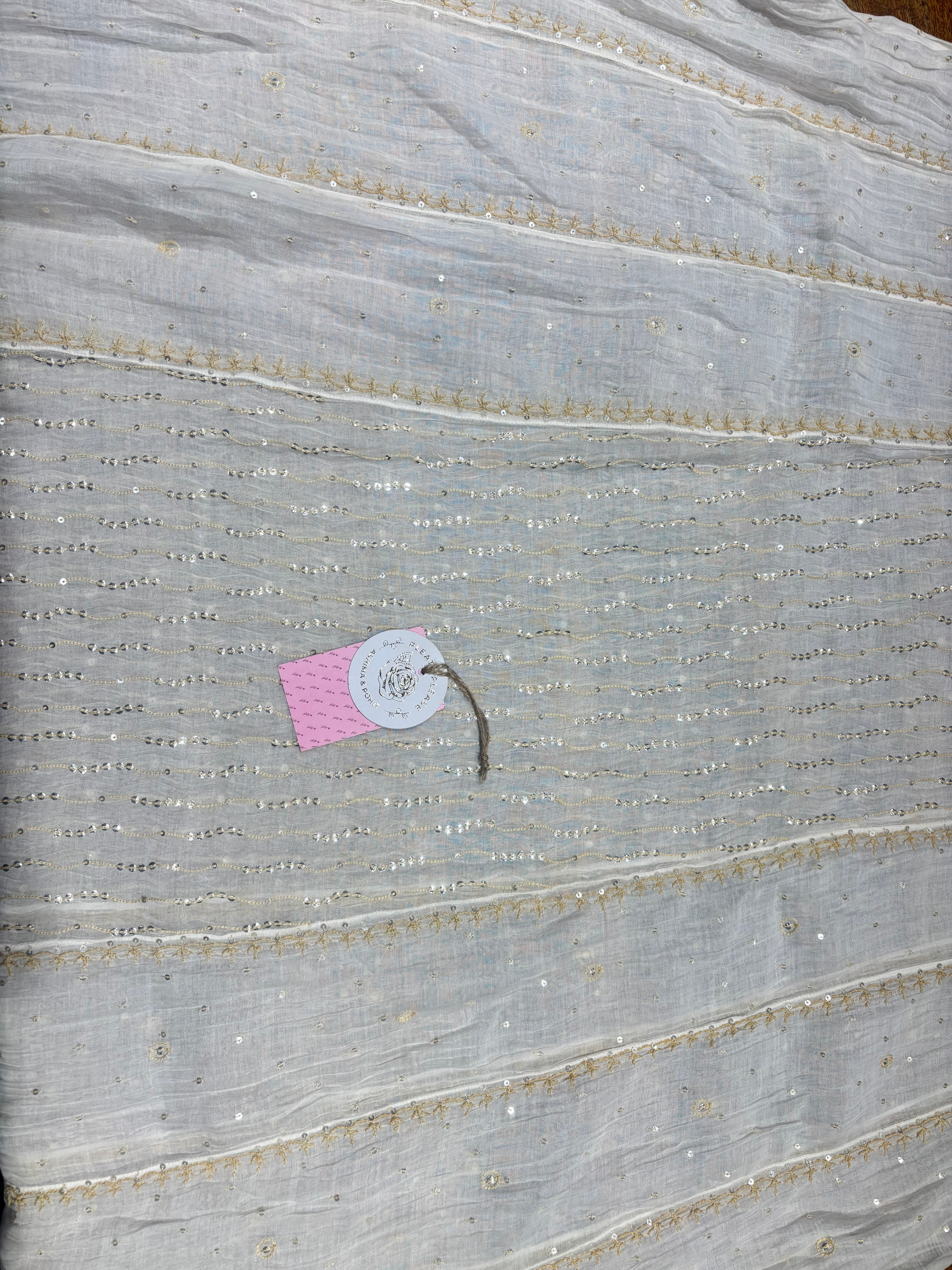 Dyeable Chanderi Mul Chikankari Anarkali & Dupatta Set
