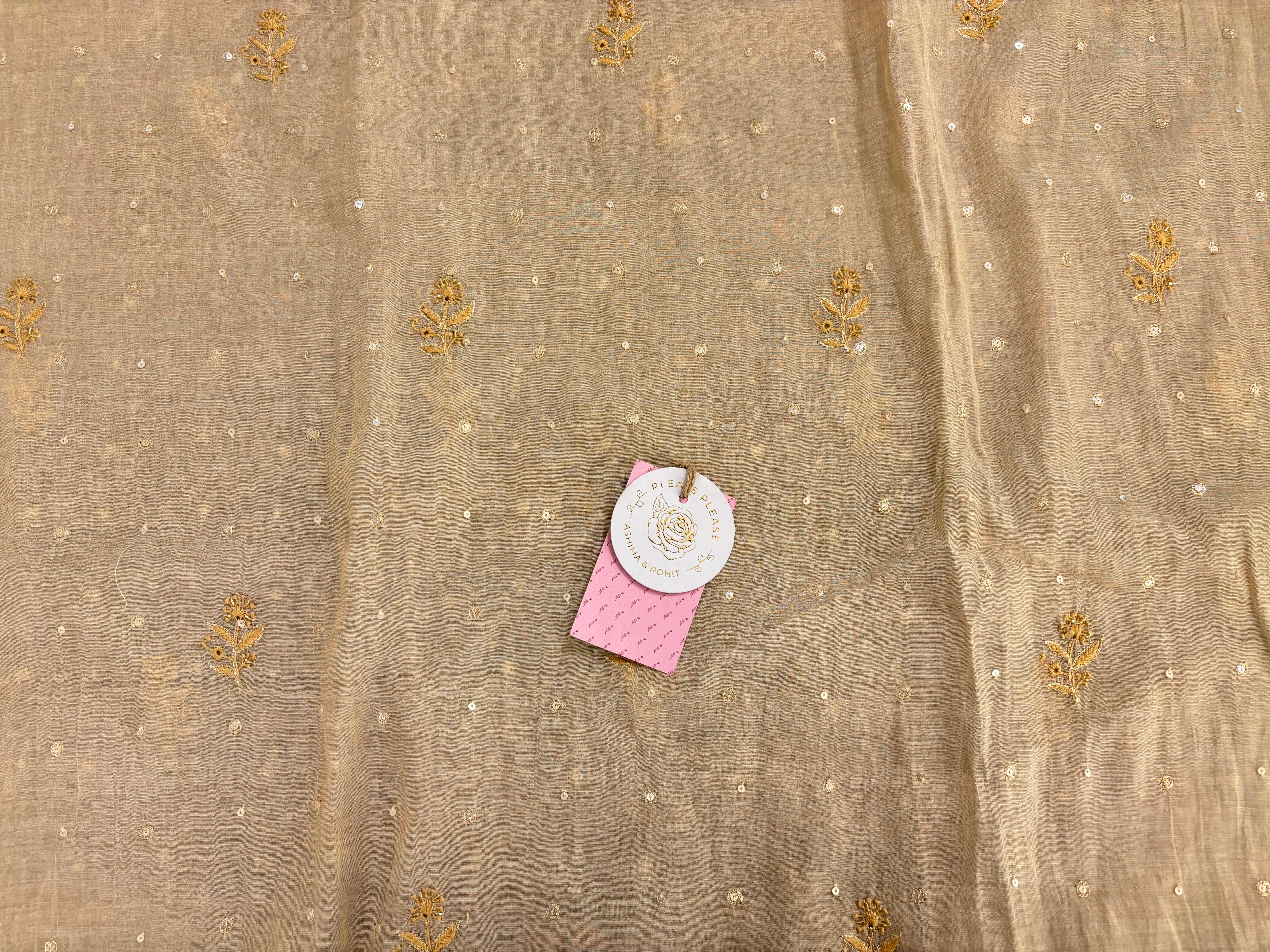 Dyeable Pure & Premium Tissue Heavy Neckline Chikankari Kurta & Dupatta