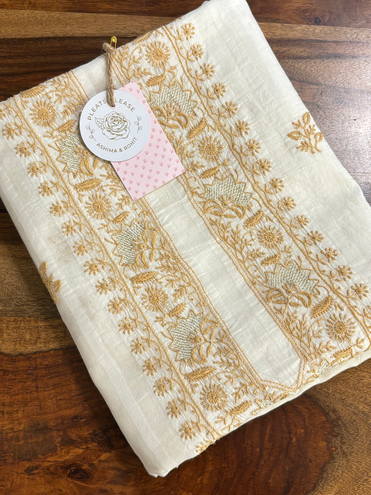 Dyeable Chanderi Mul Chikankari Men’s Kurta