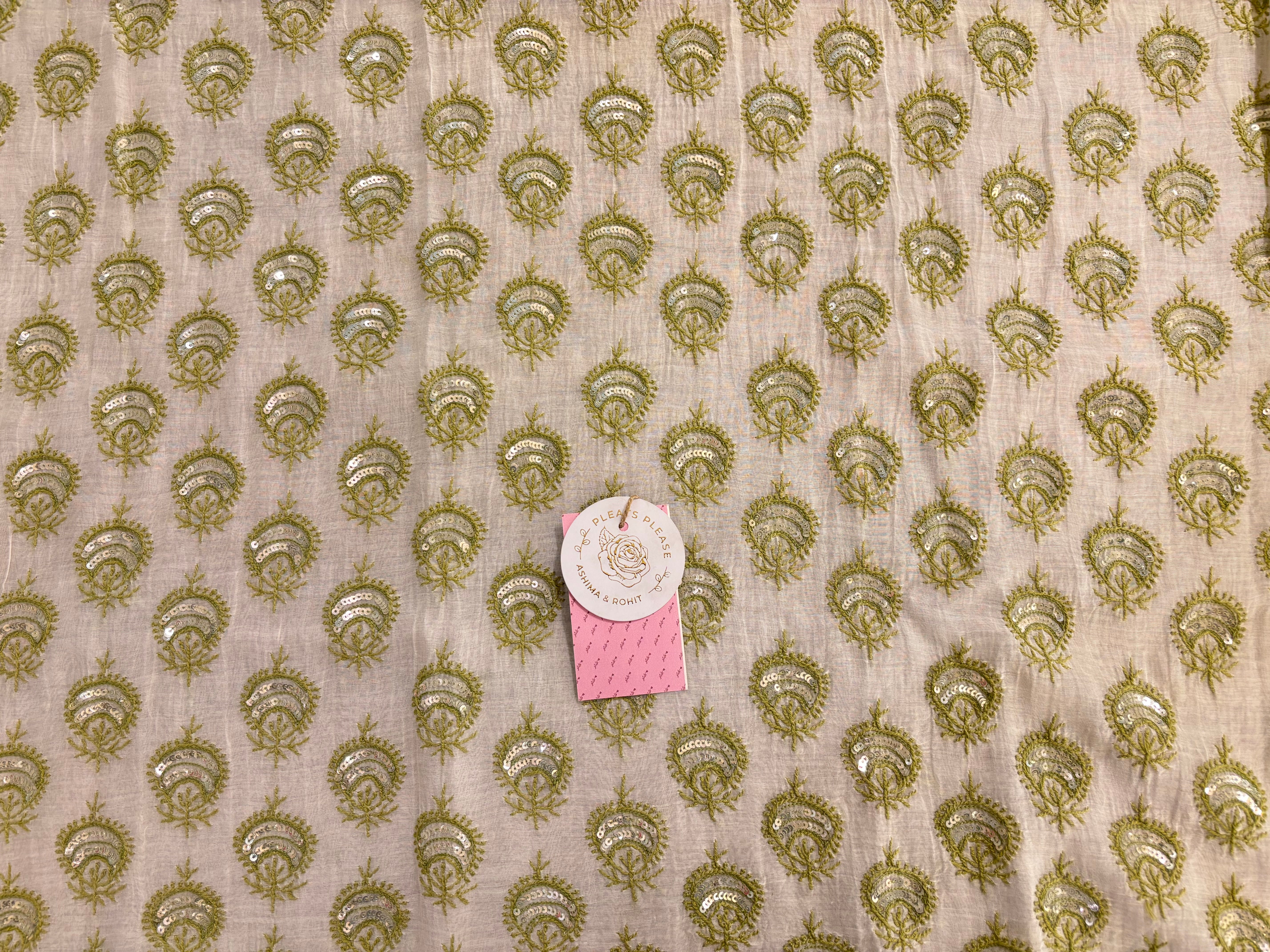 Dyeable Chanderi Chikankari Kurta & Dupatta - Pleats PleaseChikankari