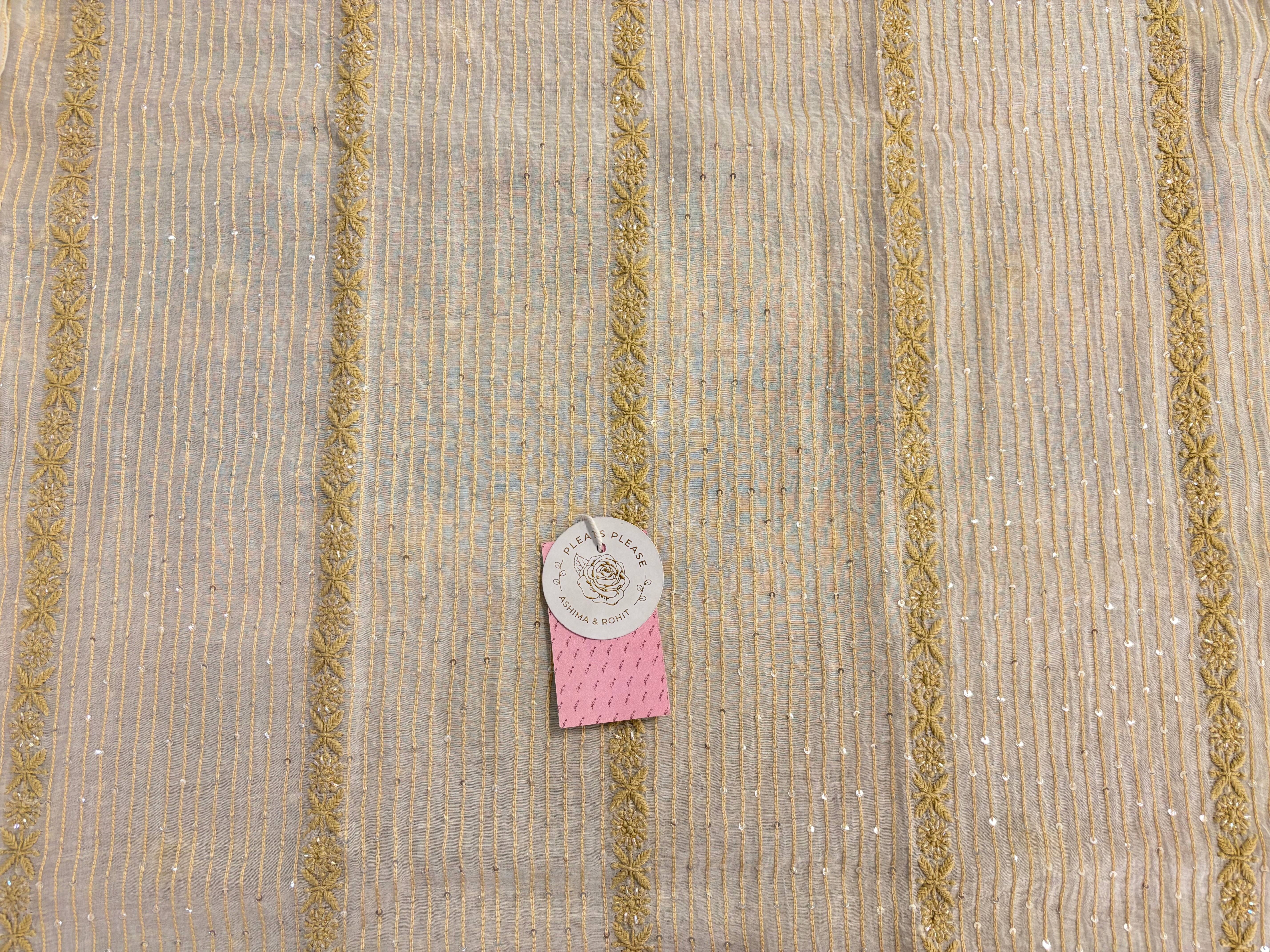 Dyeable Chanderi Mul Chikankari Kurta & Dupatta - Pleats PleaseChikankari