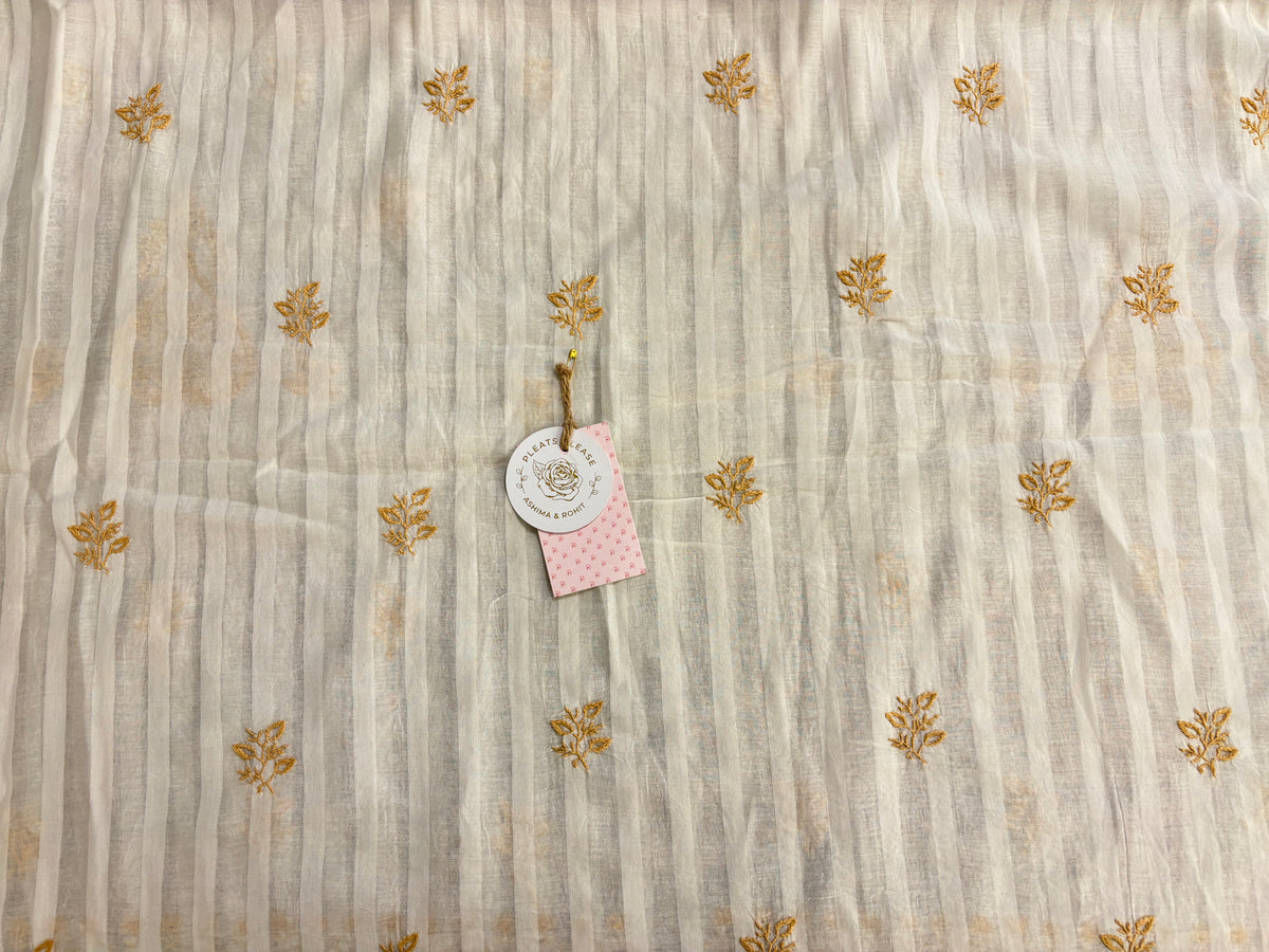 Dyeable Chanderi Mul Chikankari Men’s Kurta