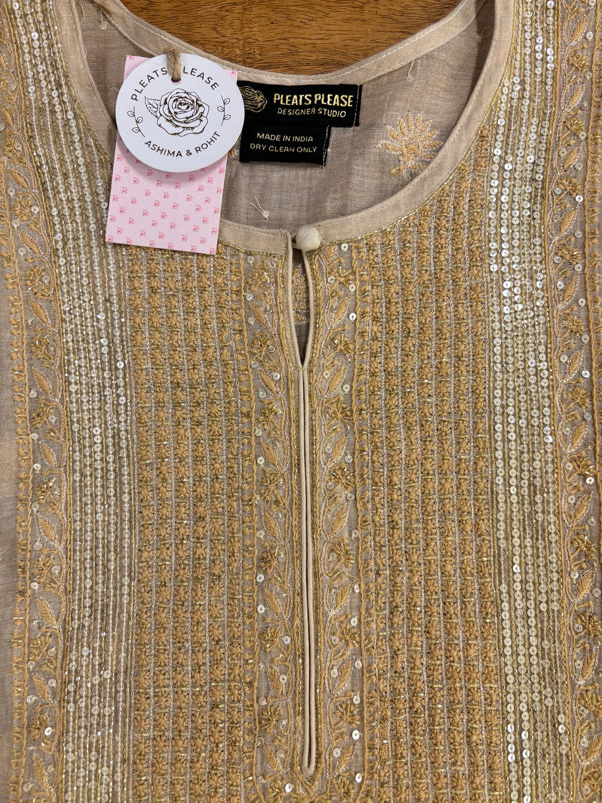 Dyeable Pure & Premium Tissue Keel Kangan Chikankari Kurta & Dupatta