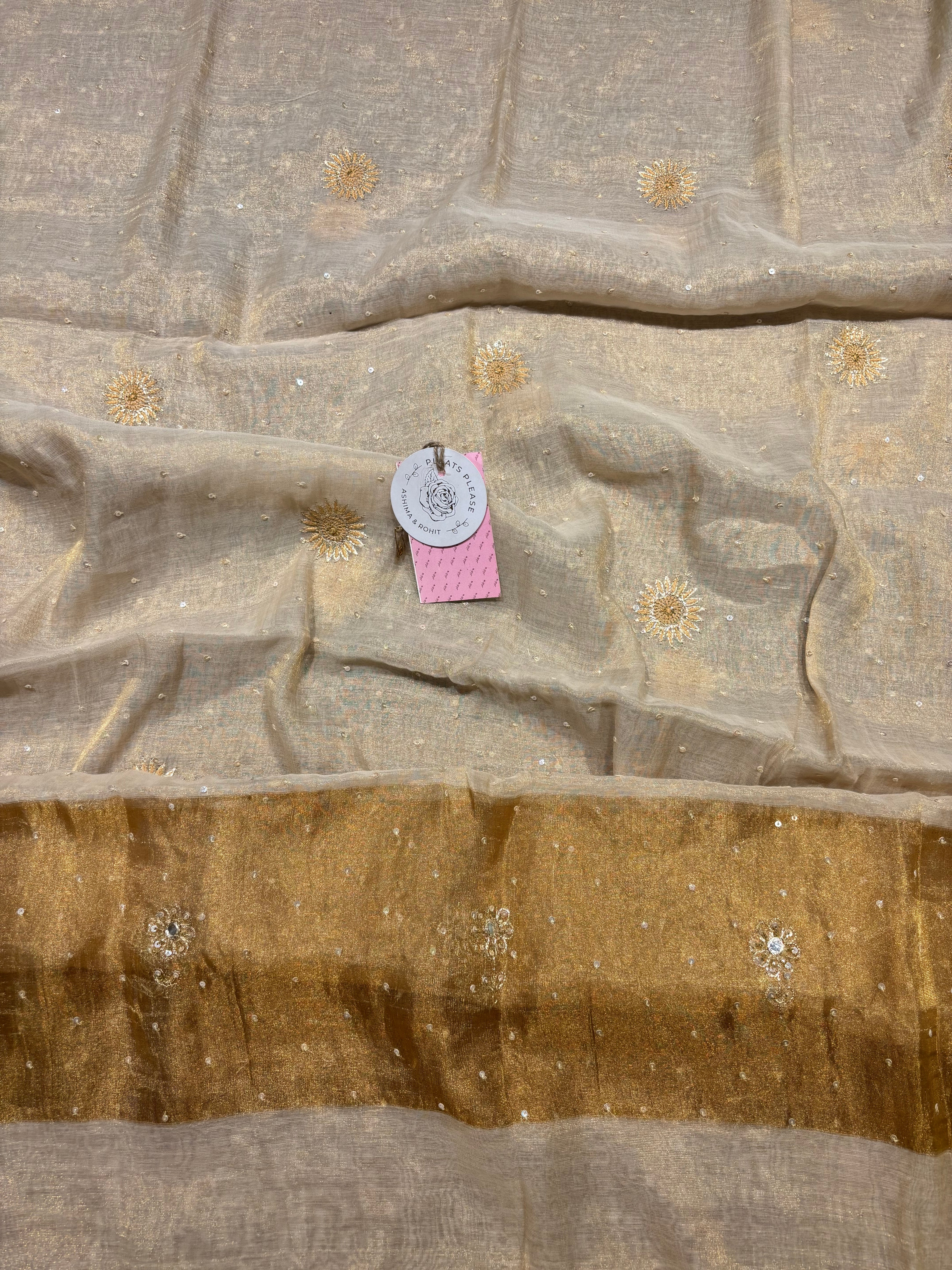 Dyeable Pure & Premium Tissue Chikankari Jaali Anarkali & Dupatta Set