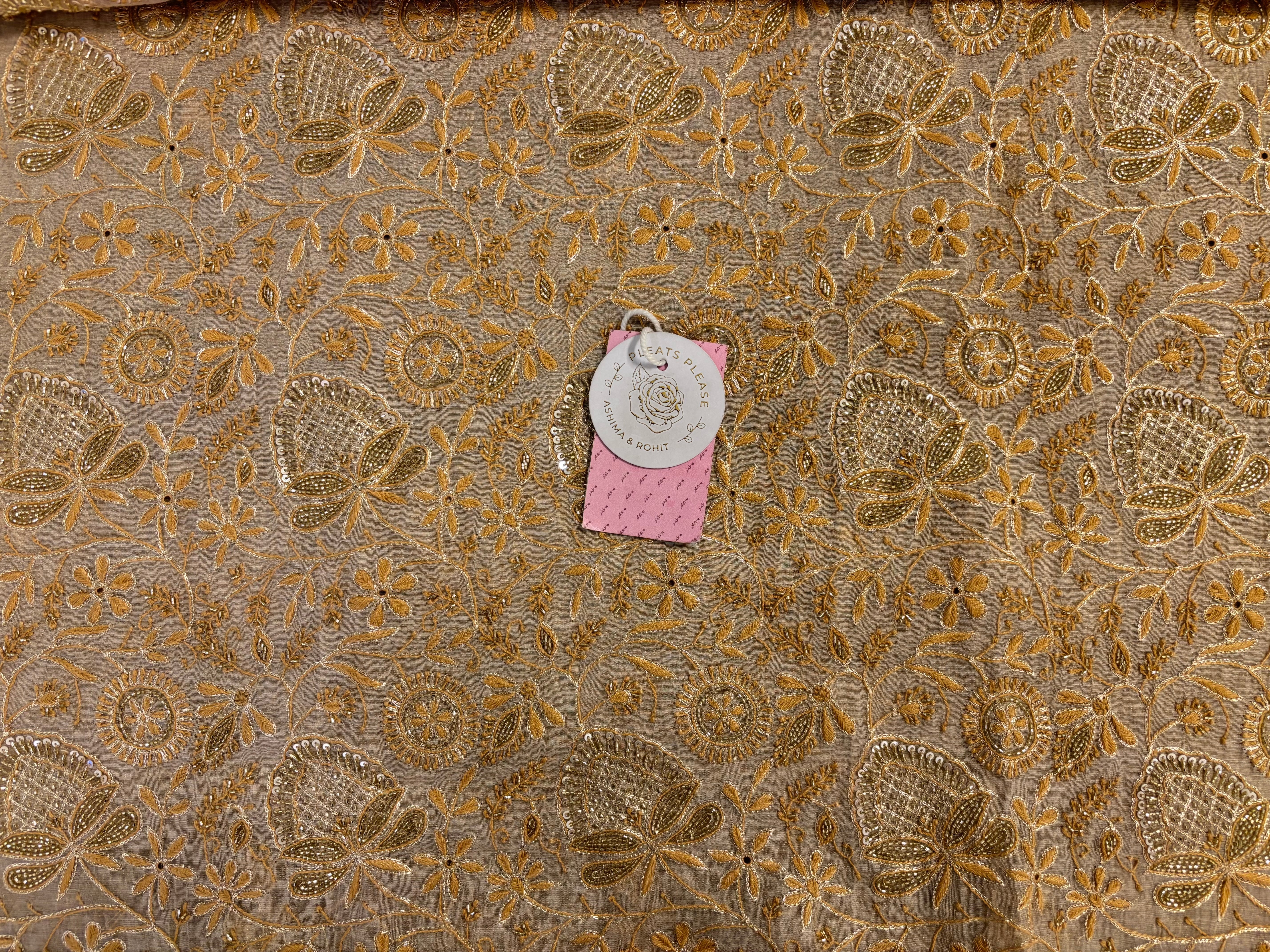 Dyeable Pure Tissue Chikankari Kurta & Dupatta