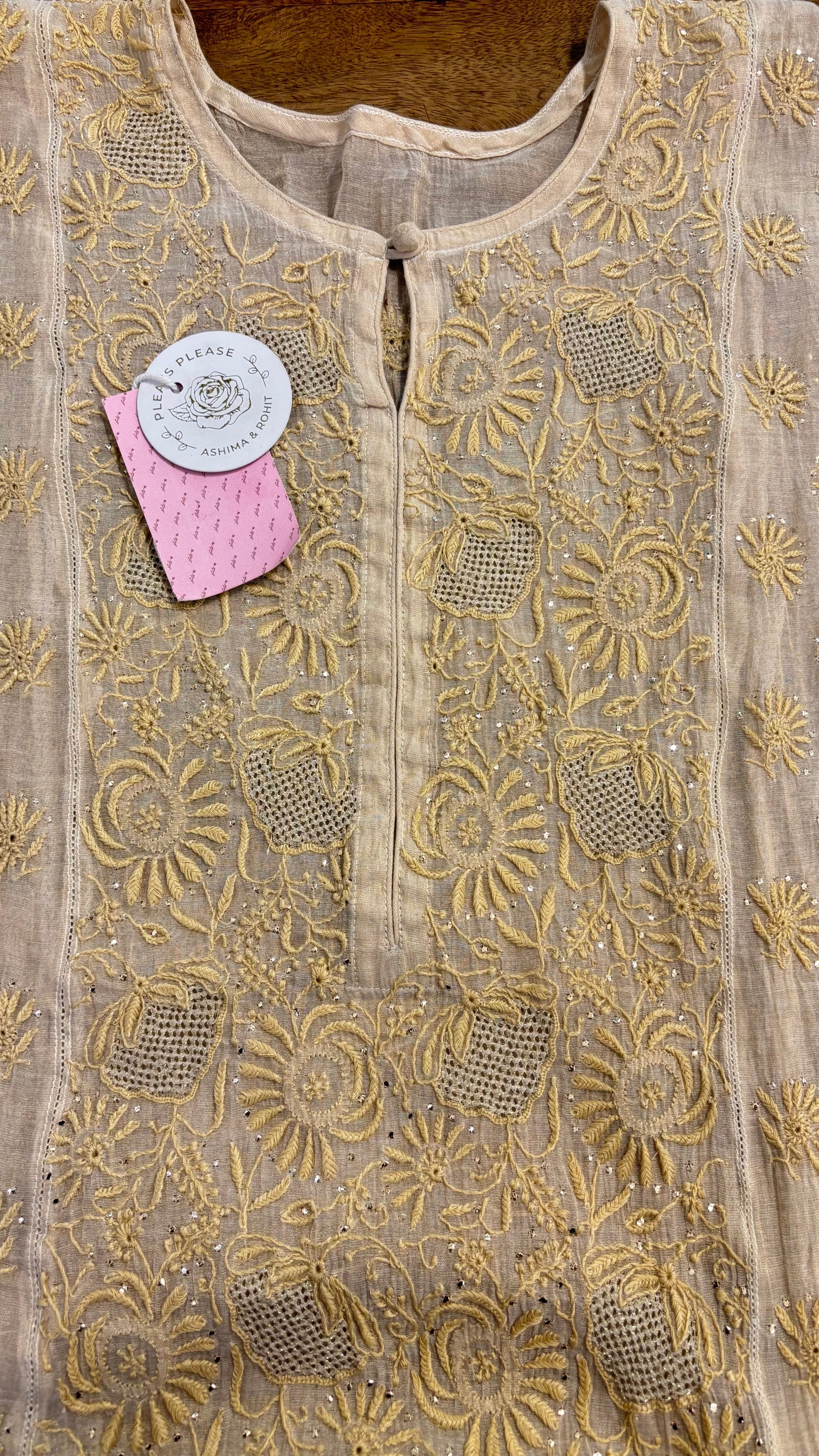 Dyeable Pure & Premium Chikankari Mukaish Kurta & Dupatta