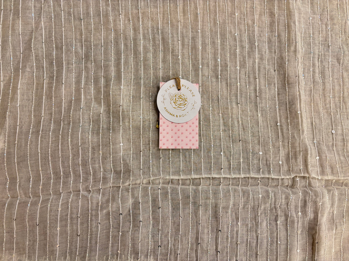 Dyeable Chanderi Mul Chikankari Kurta & Dupatta