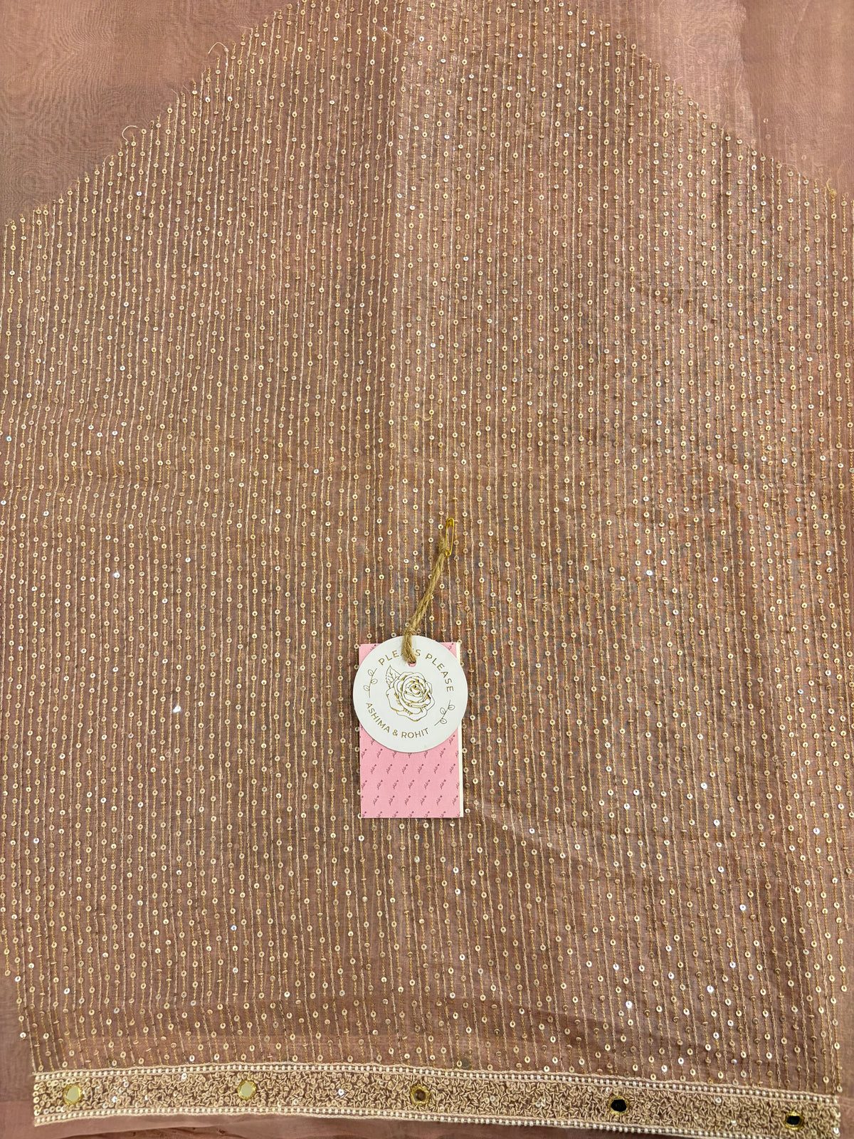 Baby Pink Pure & Premium Organza Chikankari Kurta & Dupatta