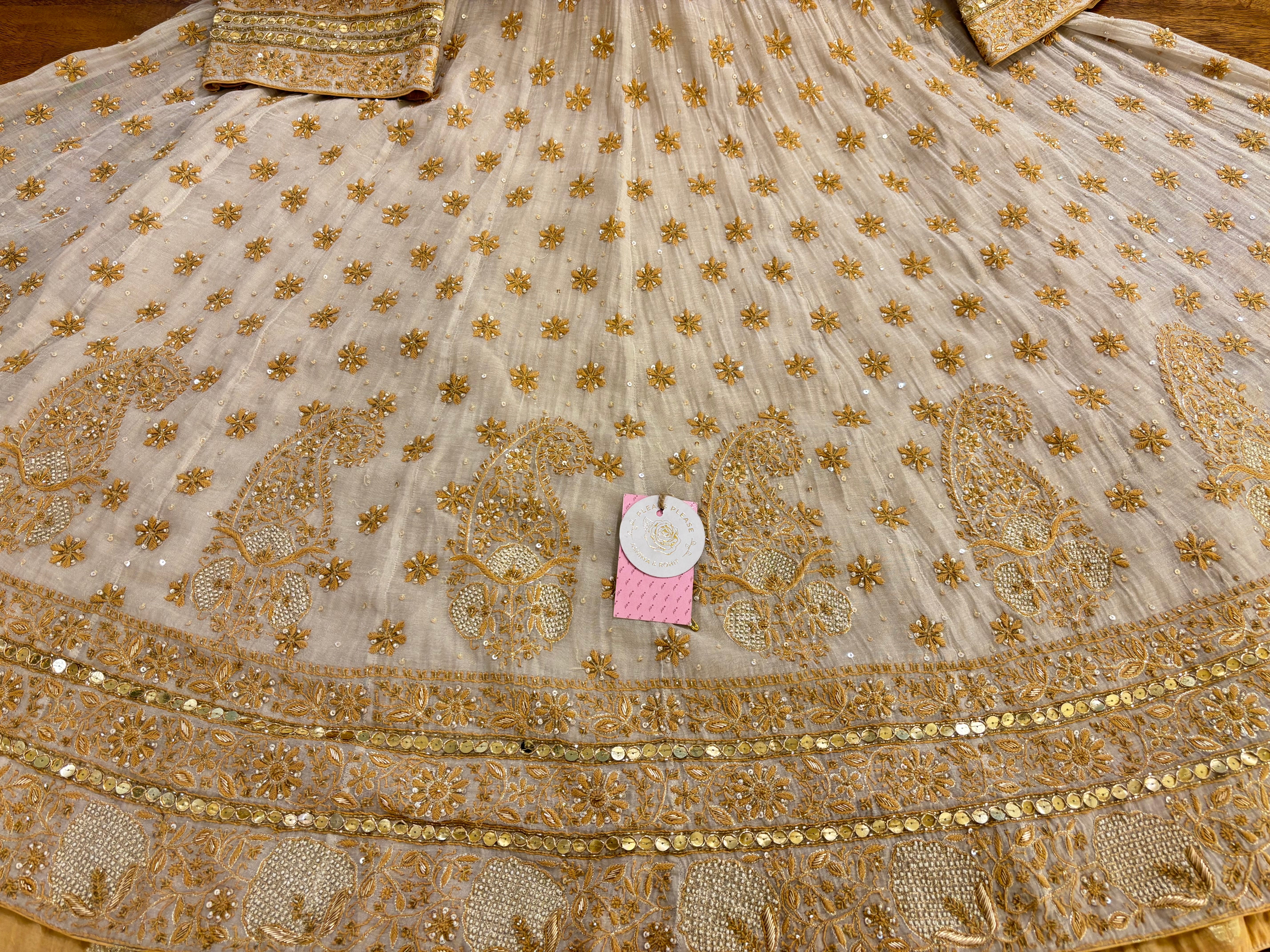 Dyeable Pure & Premium Tissue Chikankari Anarkali & Dupatta