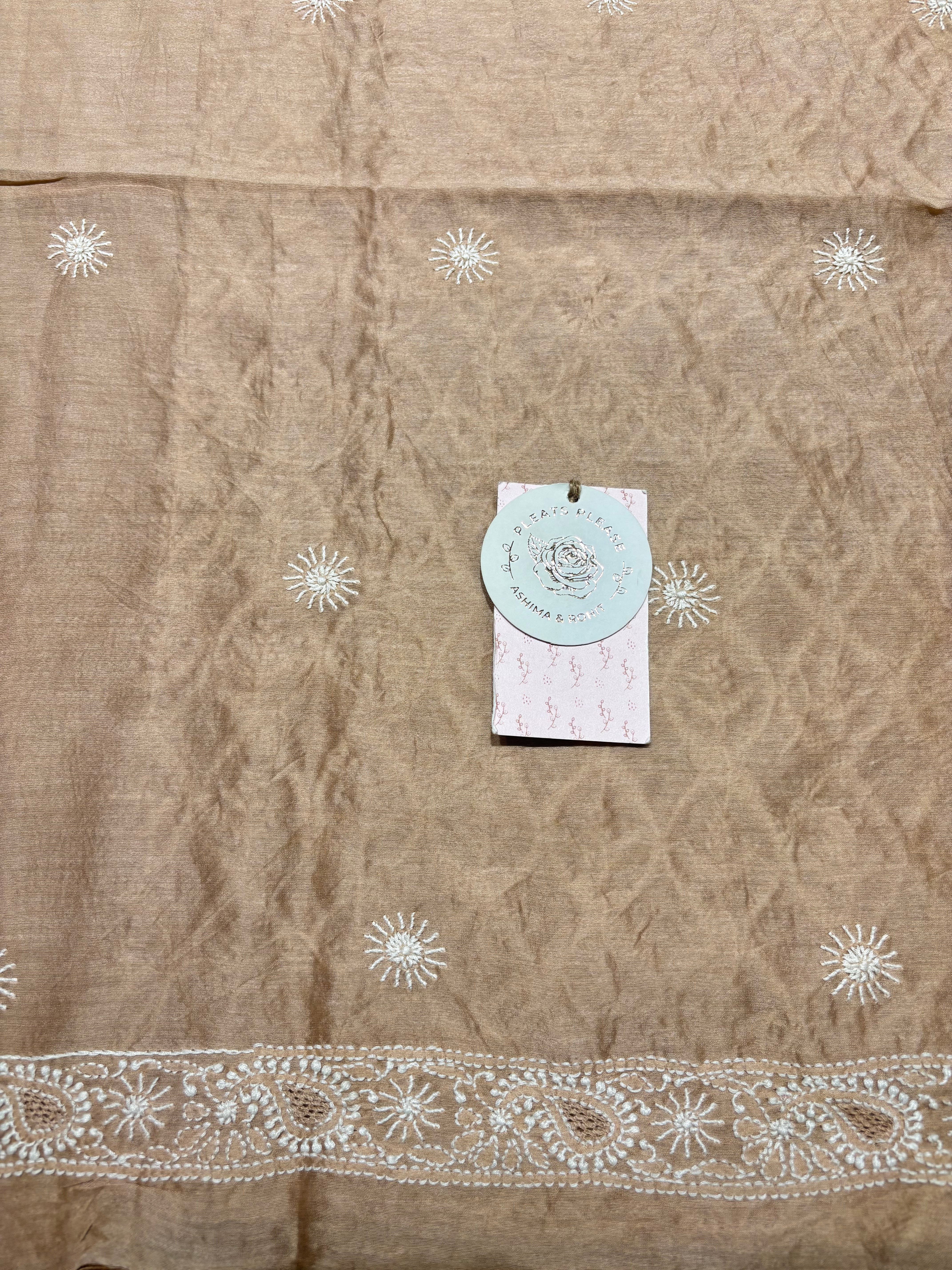 Rose Gold Chanderi Silk Men’s Kurta Fabric