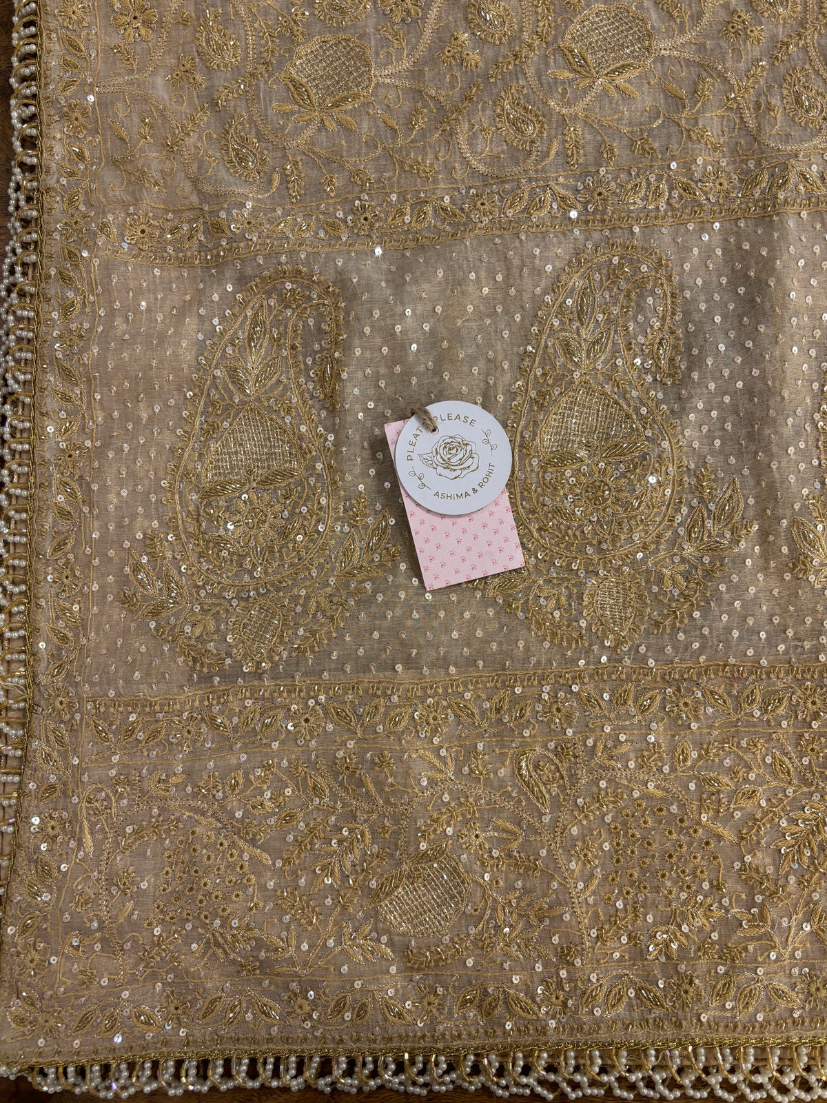 Dyeable Pure & Premium Tissue Chikankari Heavy Jaal Embellished Dupatta
