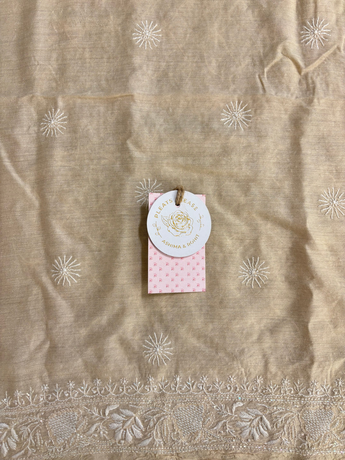 Dyeable Monga Silk Chikankari Men’s Kurta