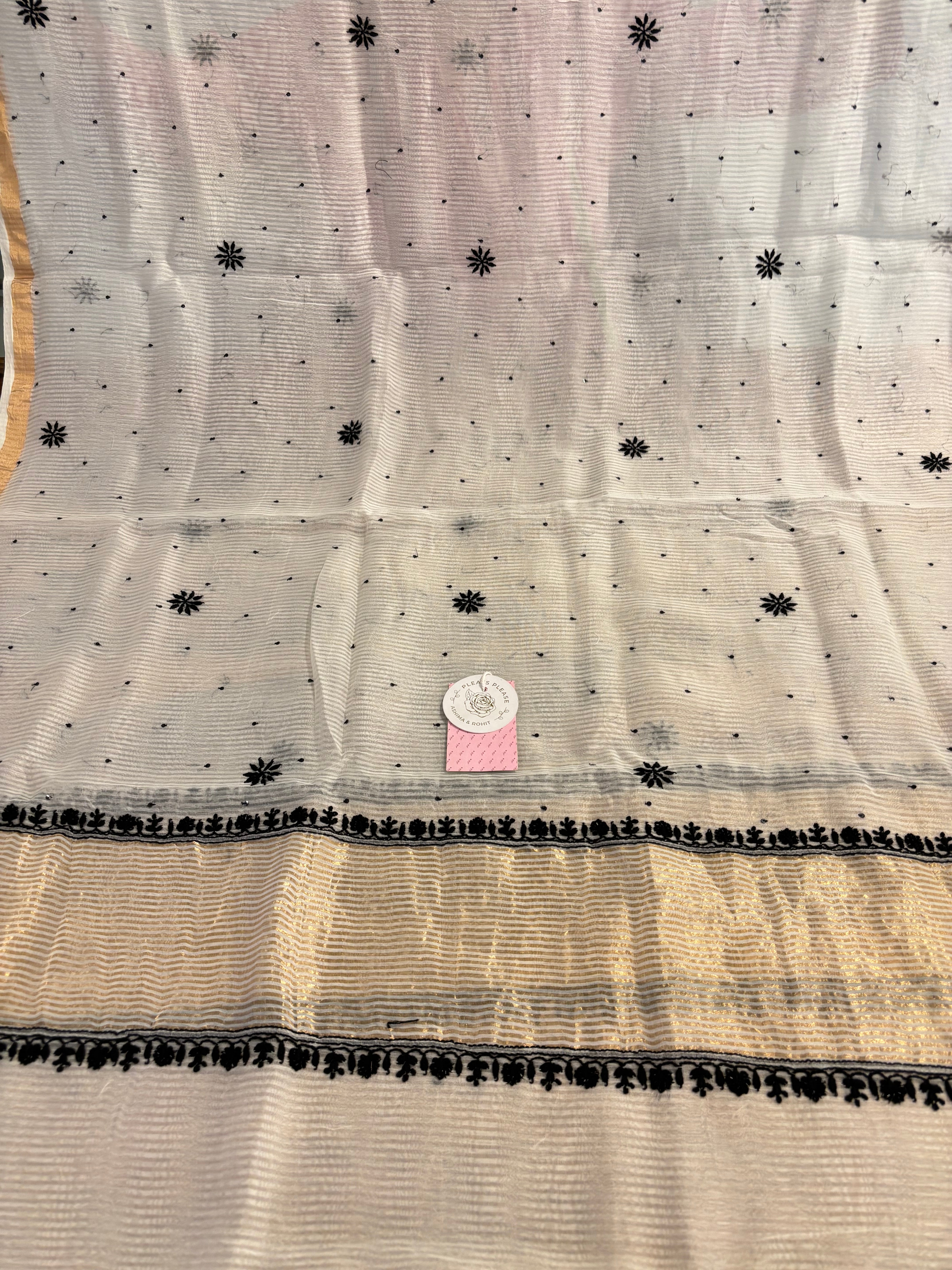 Dyeable Chanderi Chikankari Anarkali & Dupatta Set