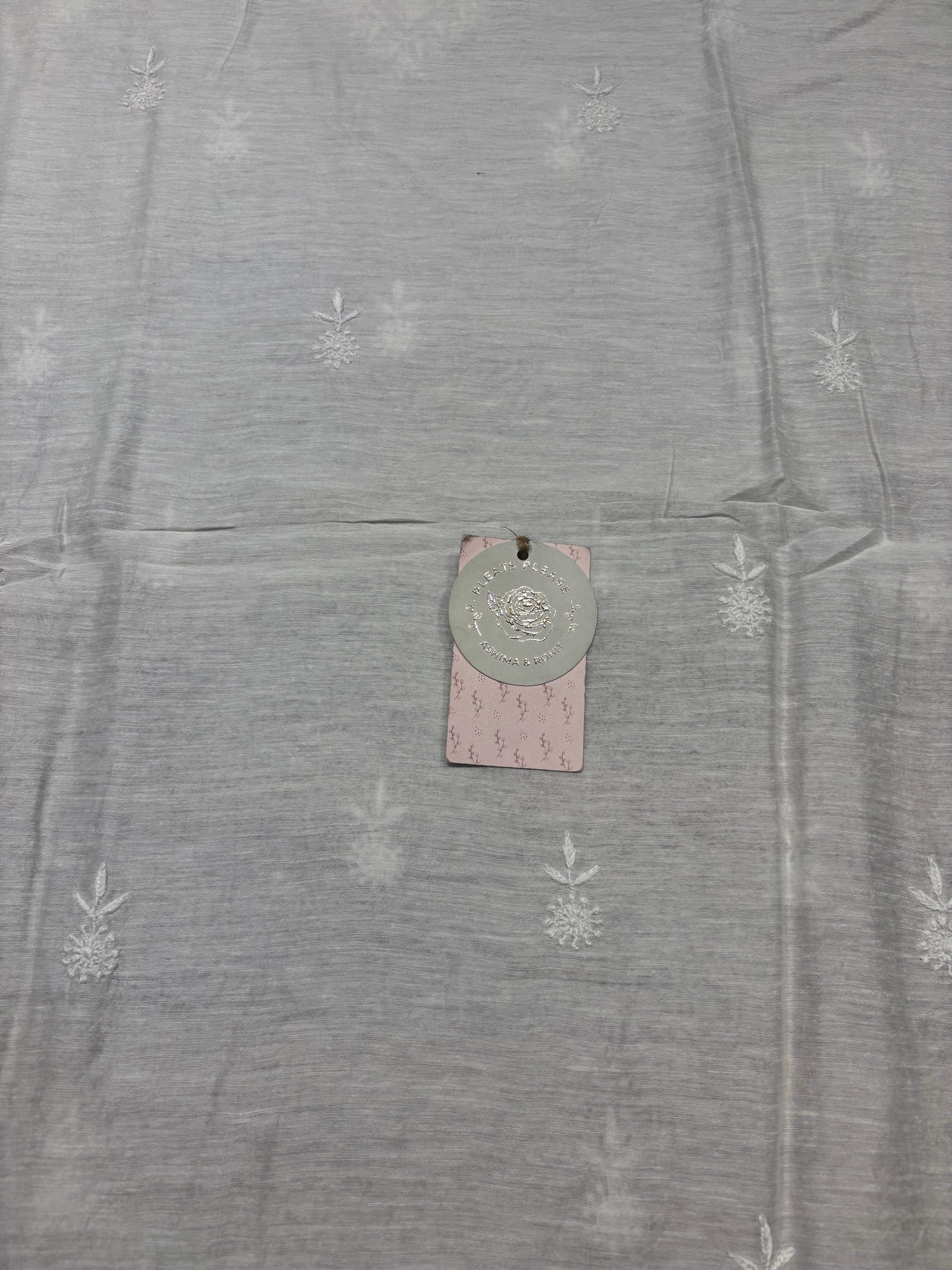 Dyeable Linen Chikankari Men’s Kurta Fabric