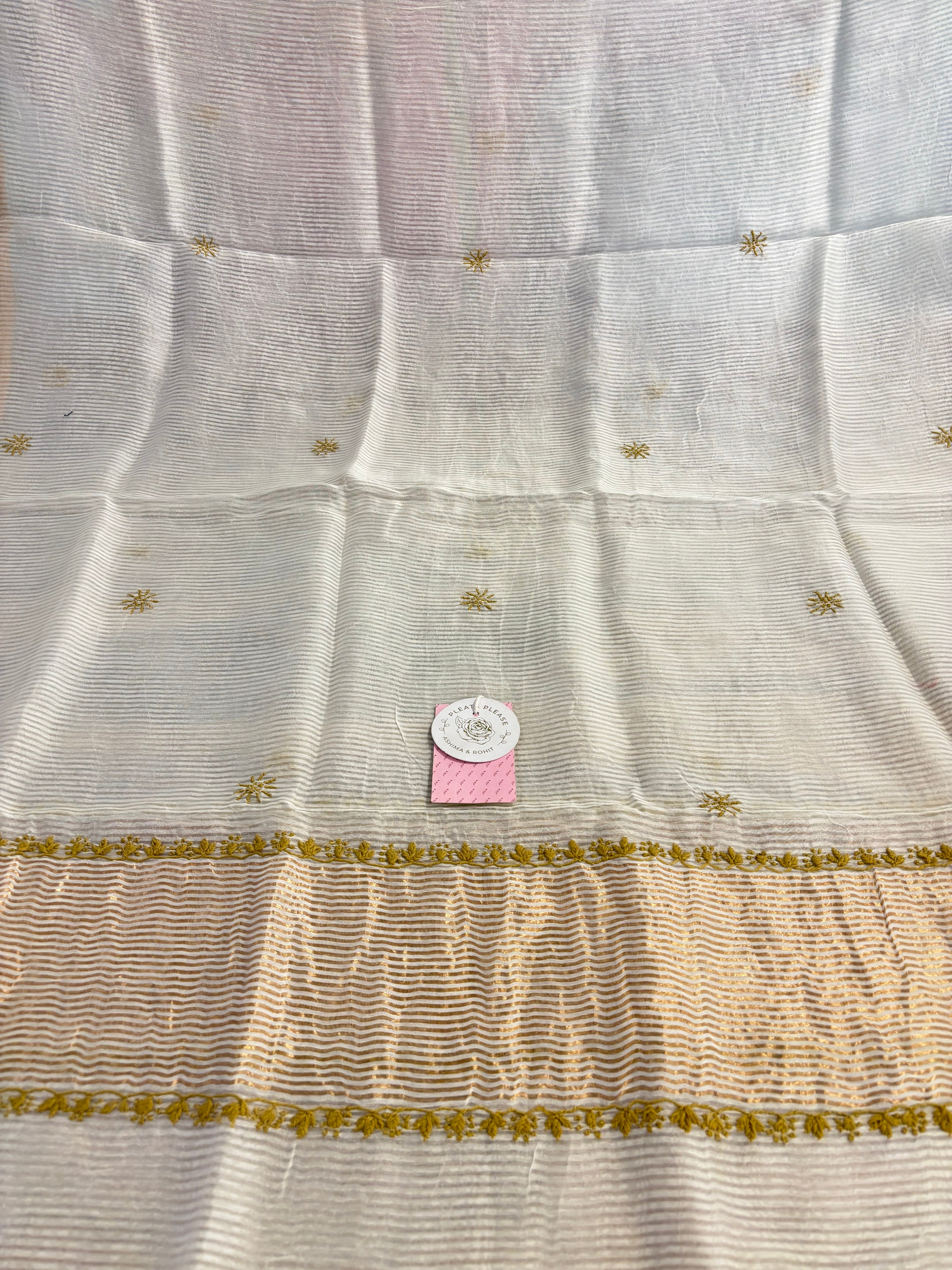 Dyeable Chanderi Chikankari Anarkali & Dupatta Set - Pleats PleaseChikankari