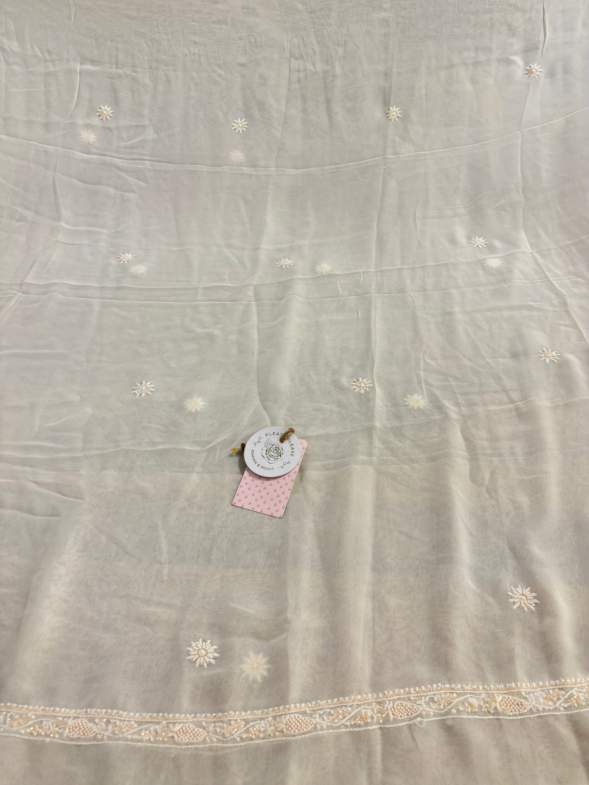 Dyeable Pure & Premium Georgette Chikankari Kurta & Dupatta