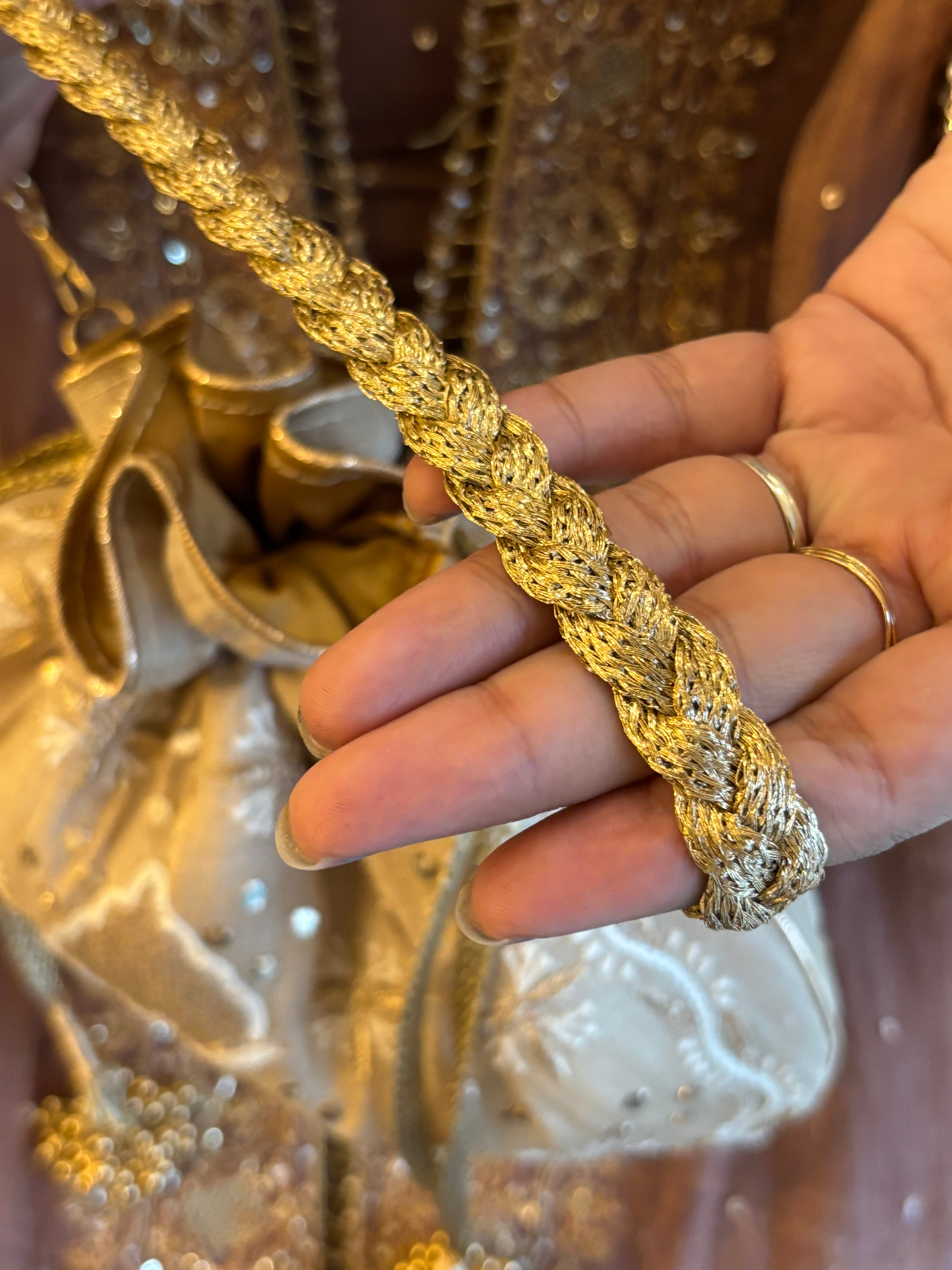 Beige Chikankari Batua