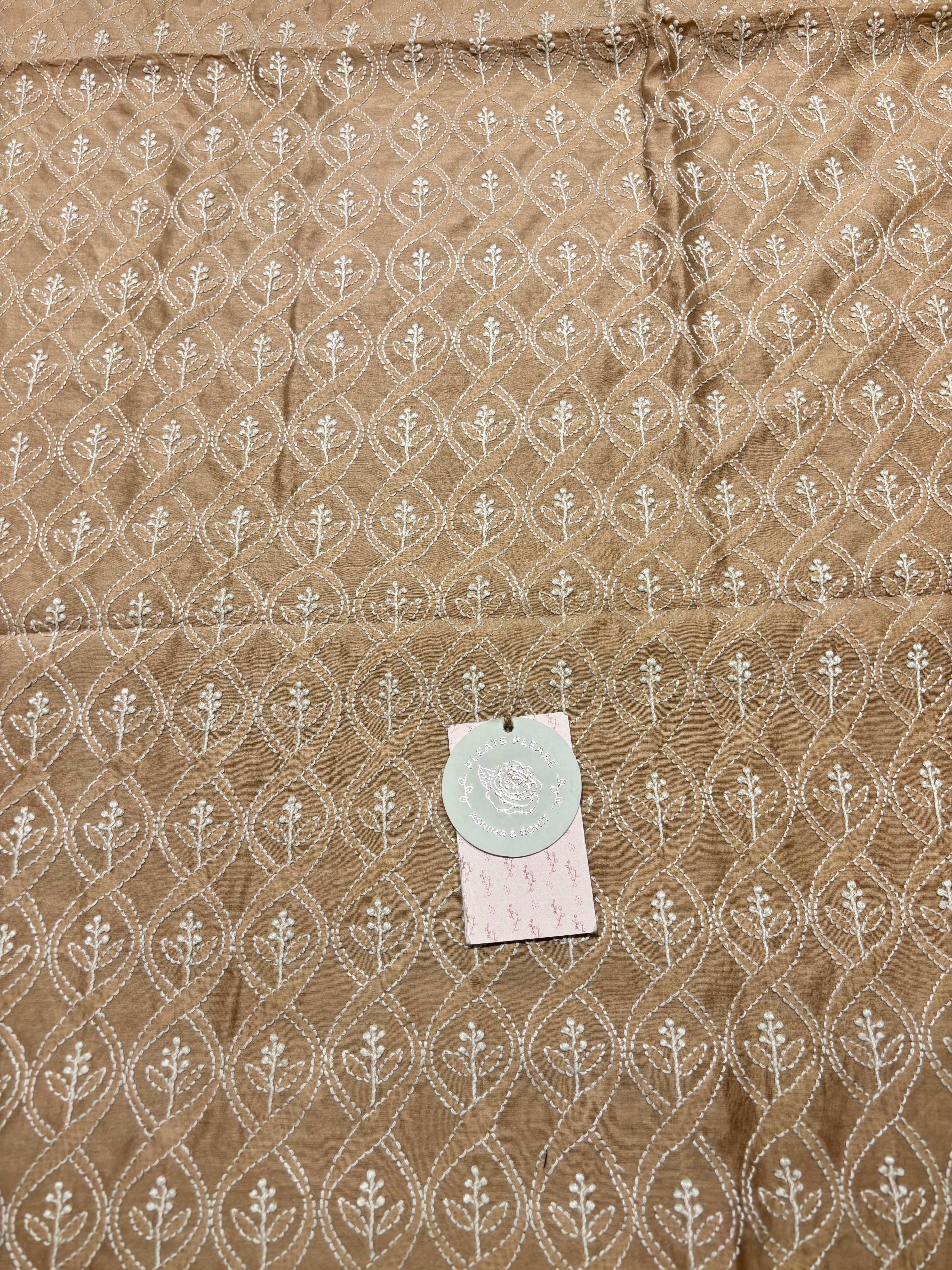Rose Gold Chanderi Silk Men’s Kurta Fabric