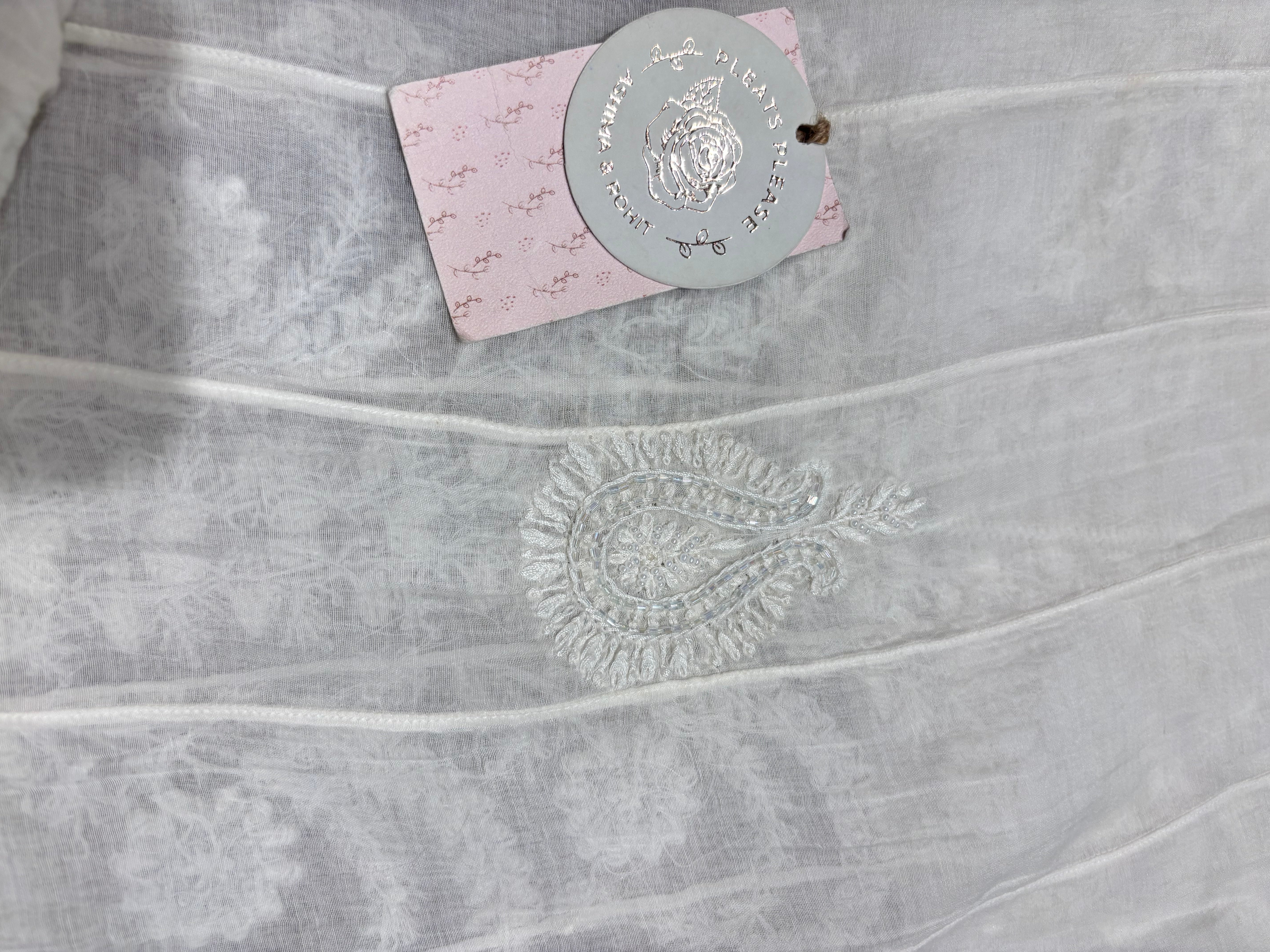 Dyeable Chanderi Mul Chikankari Anarkali & Dupatta Set