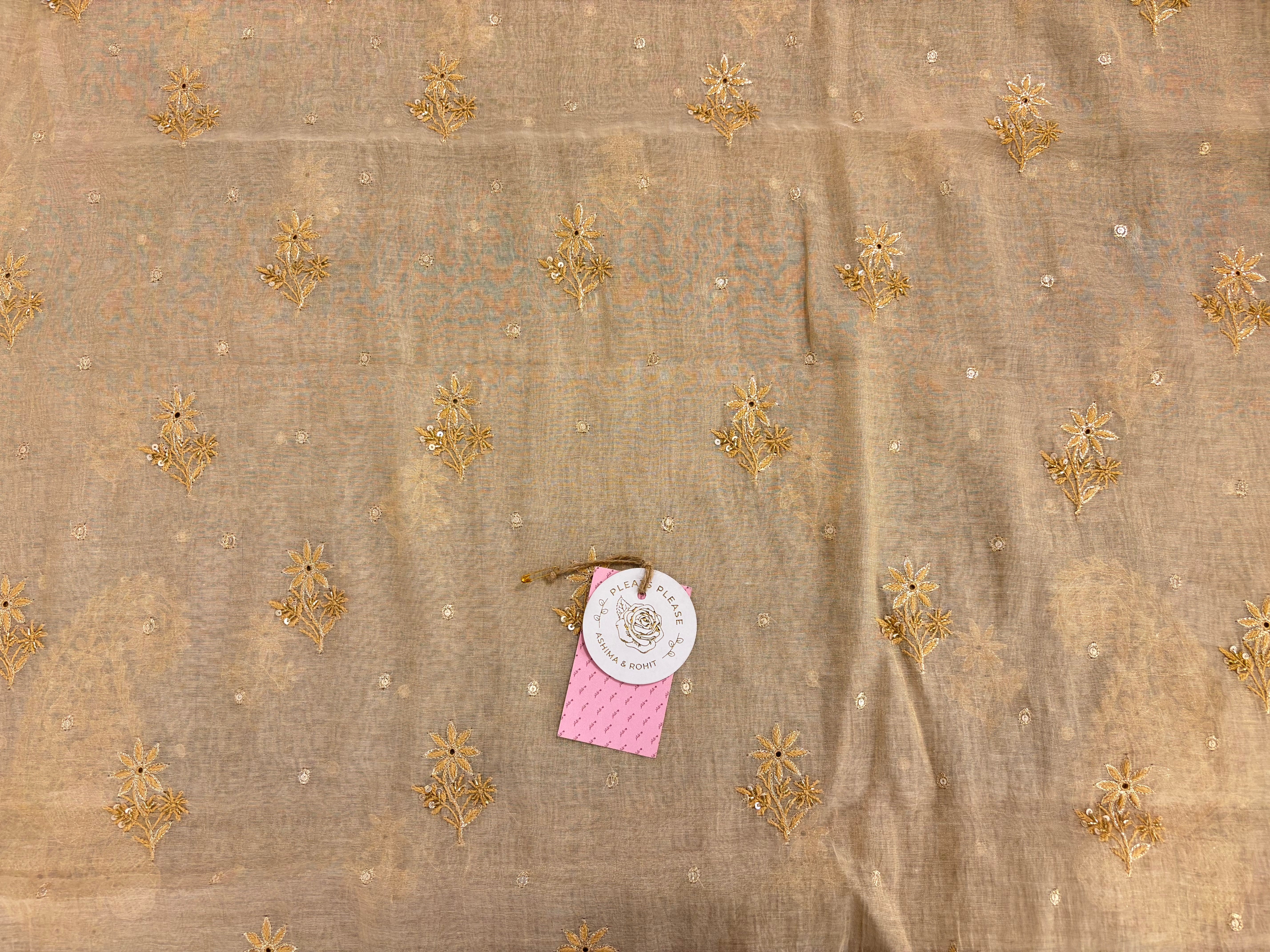 Dyeable Pure & Premium Tissue Chikankari Kurta & Dupatta