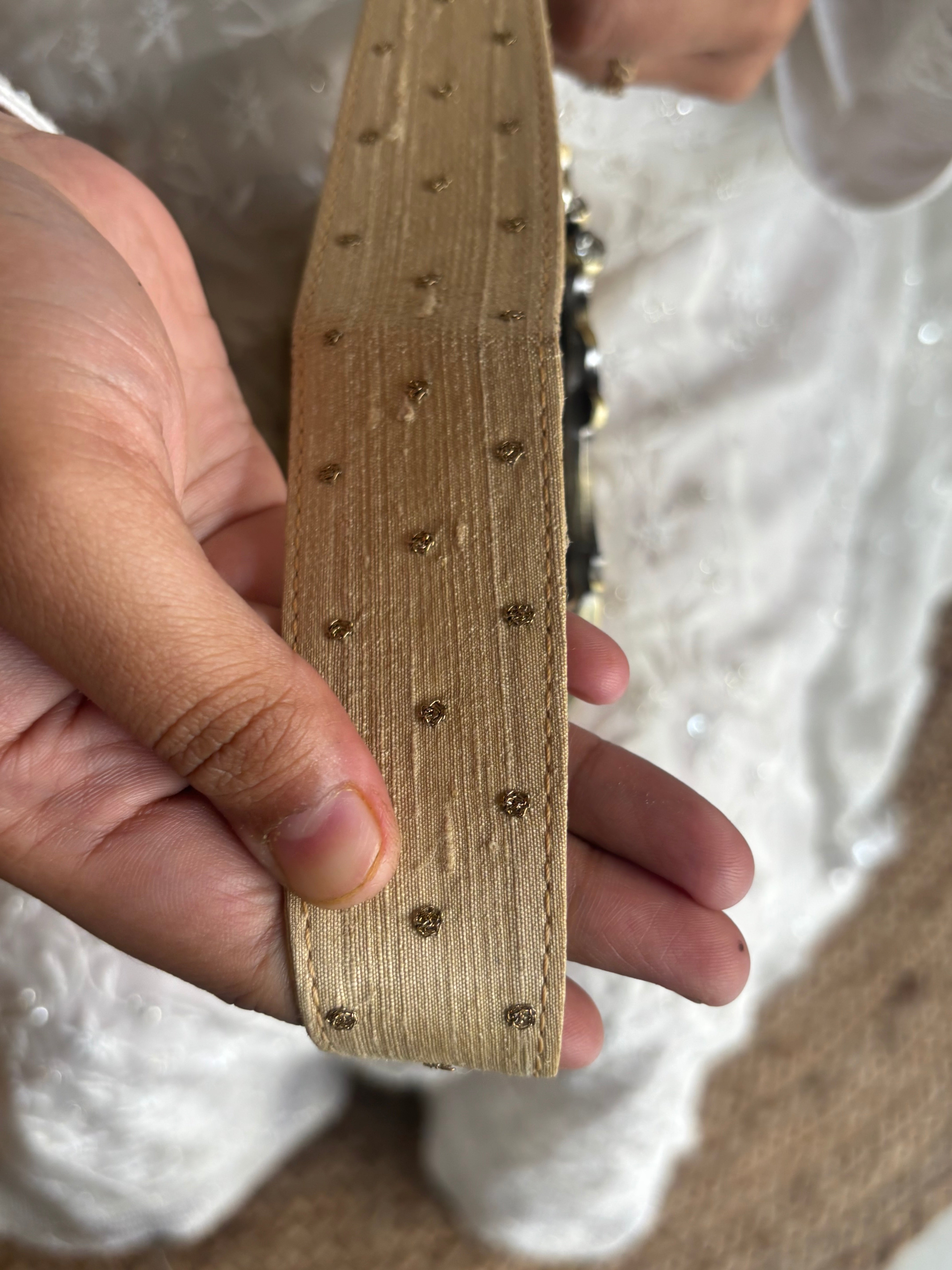 Golden Silk Mukaish Clutch