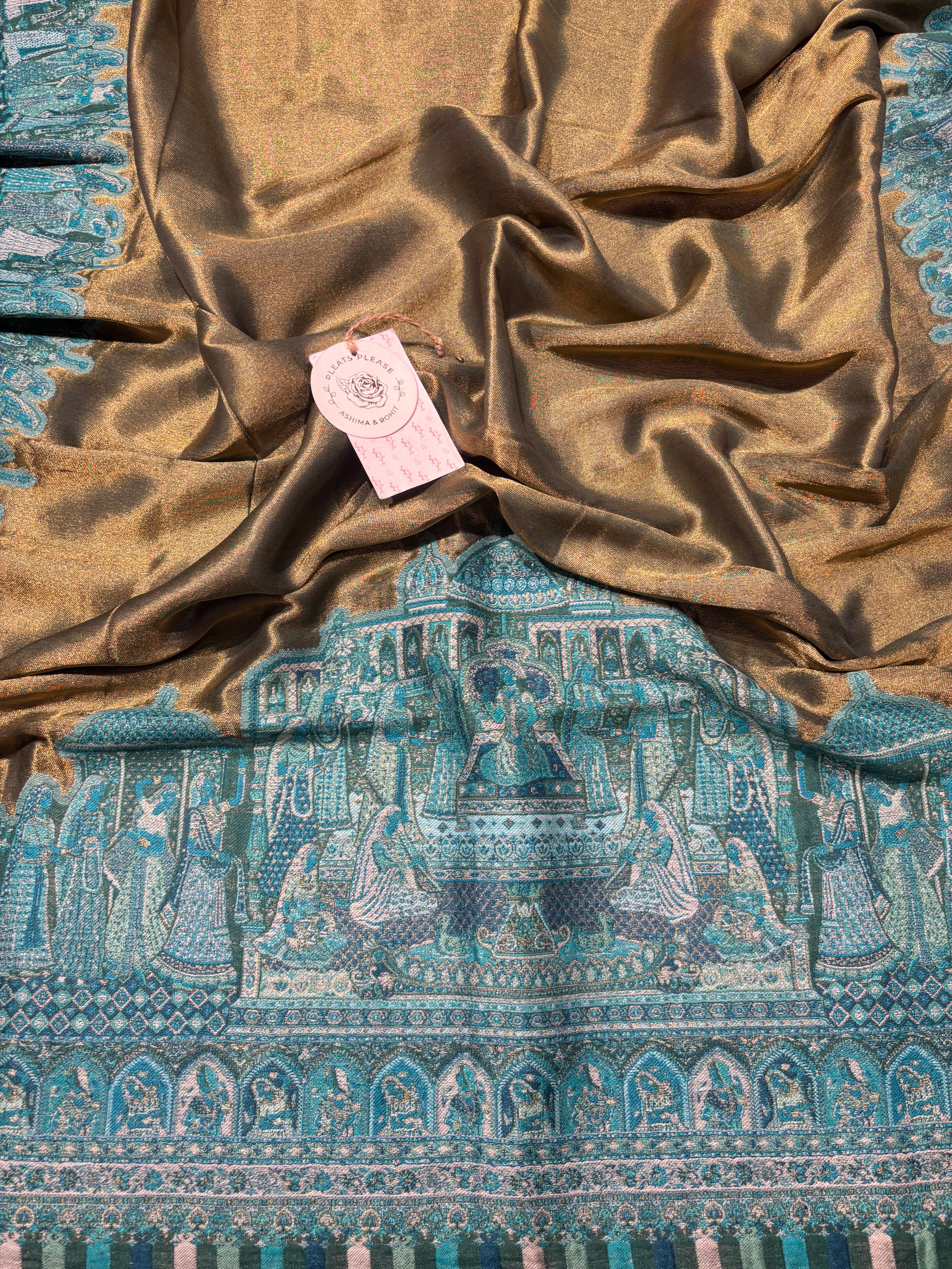 Pure and premium zariTissue Woolen Cashmere  Shawl