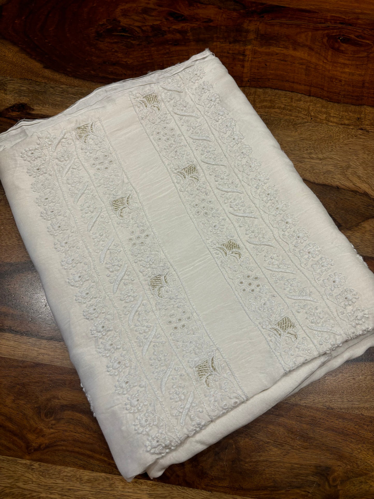 Dyeable Silk Chikankari Men's Kurta