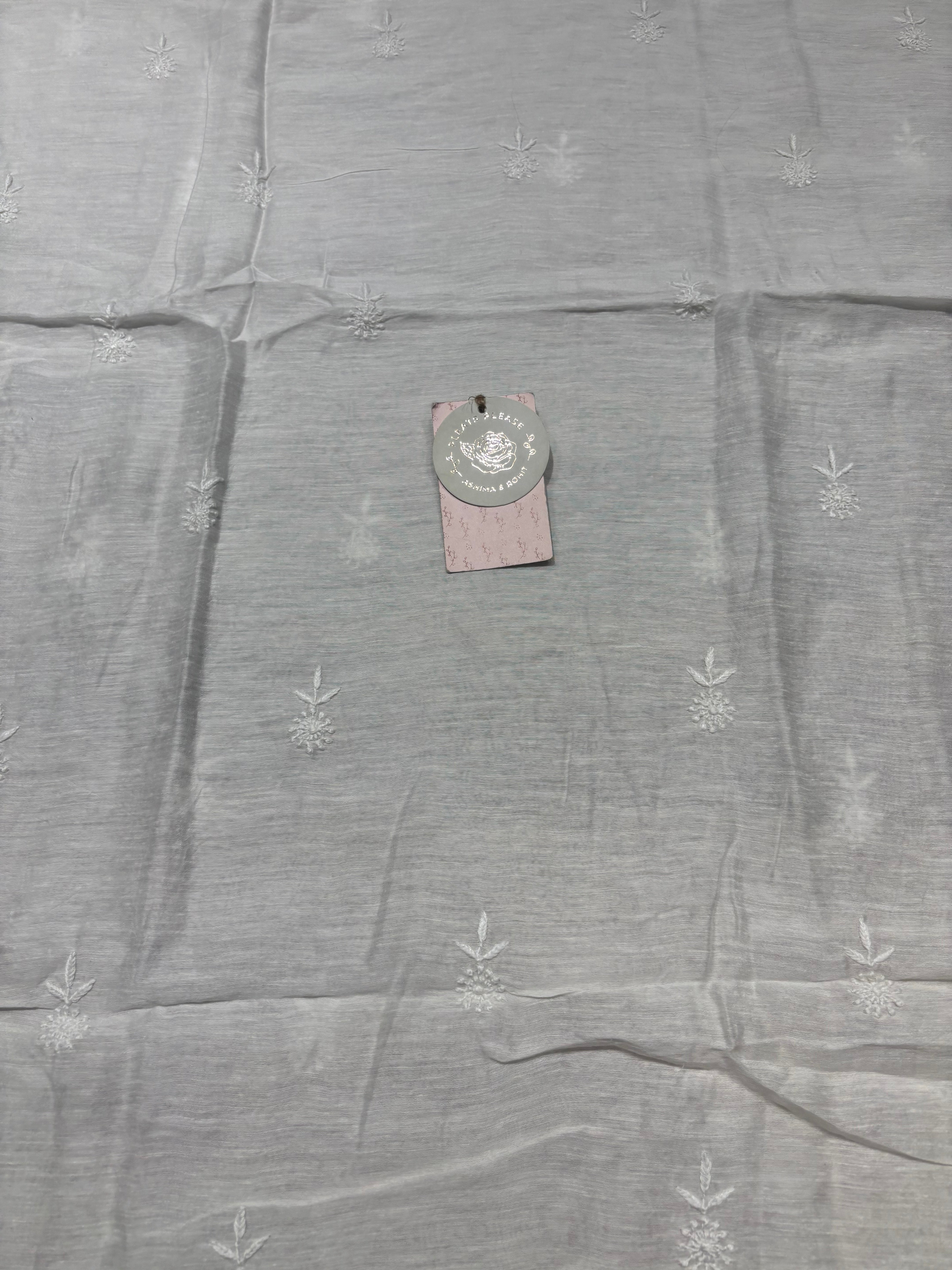 Dyeable Linen Chikankari Men’s Kurta Fabric
