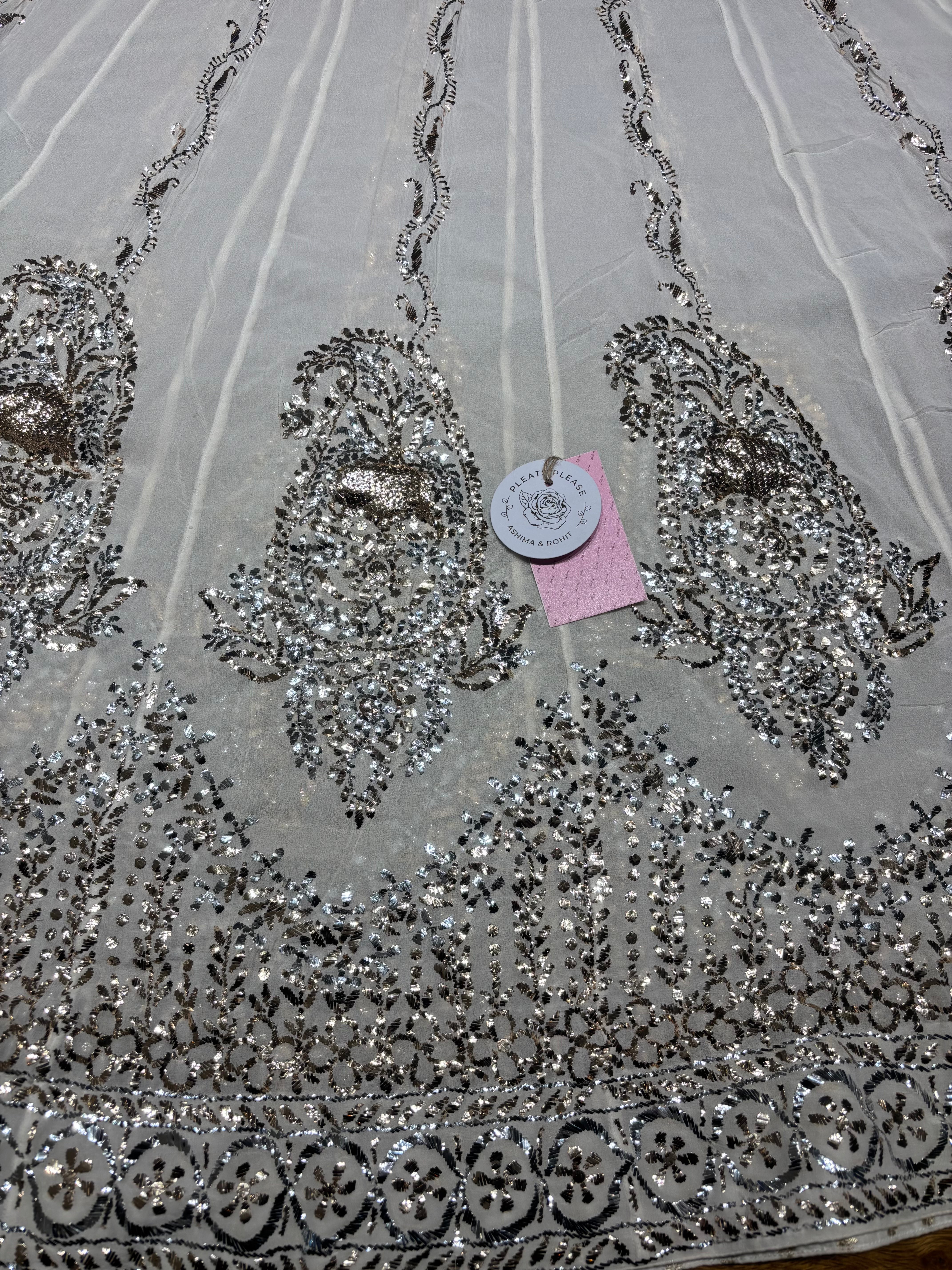 Dyeable Pure & Premium Georgette Badla Anarkali & Dupatta